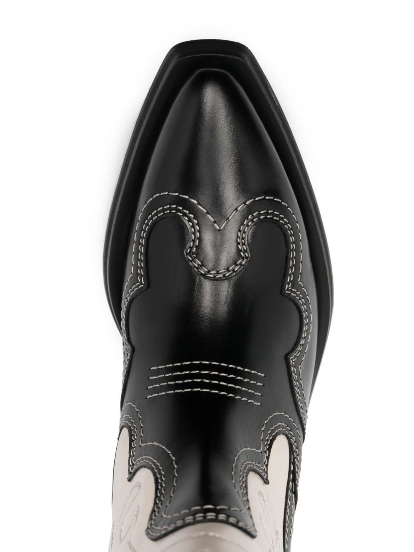 two-tone leather Western boots