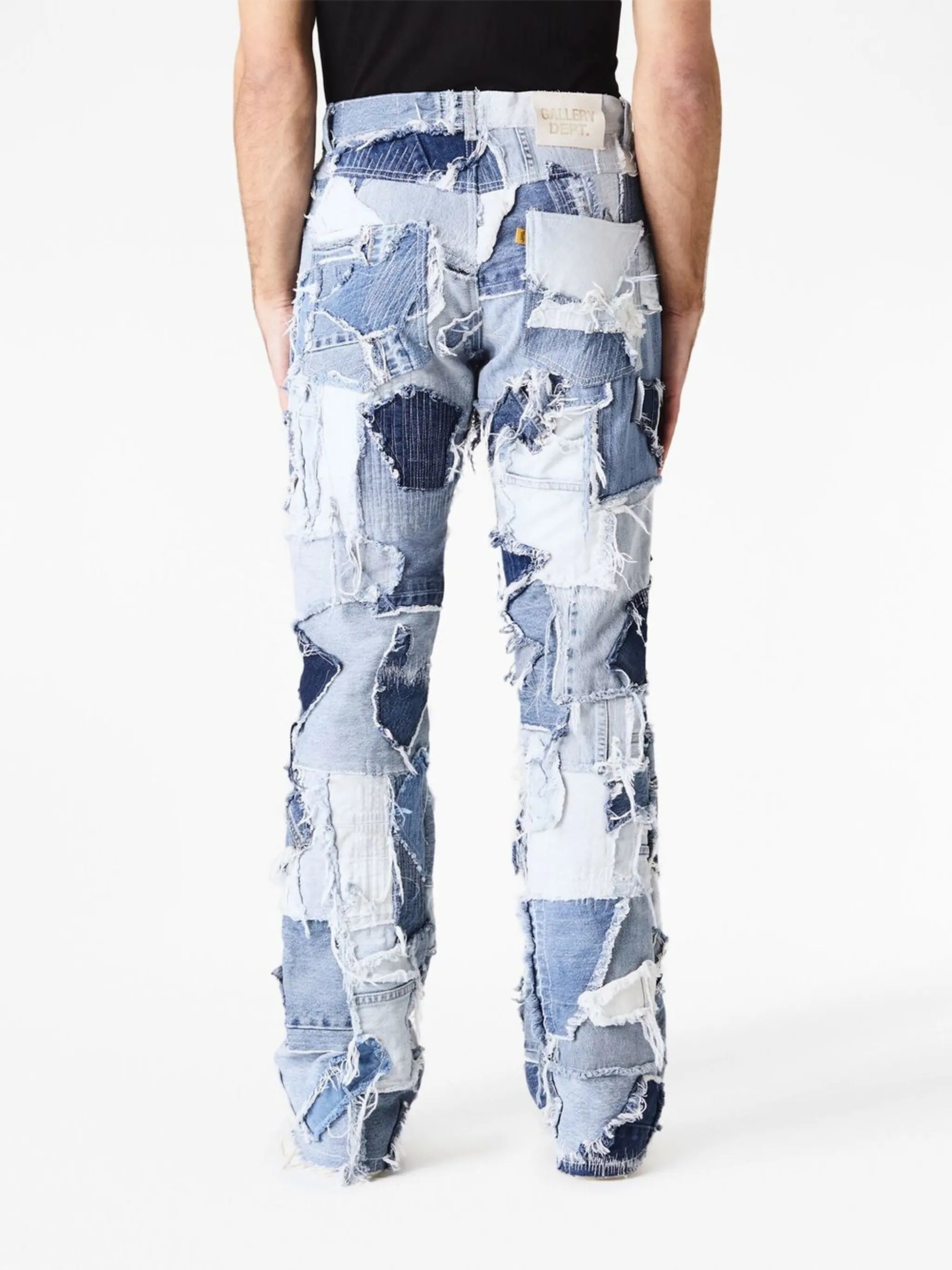 Logan patchwork straight jeans