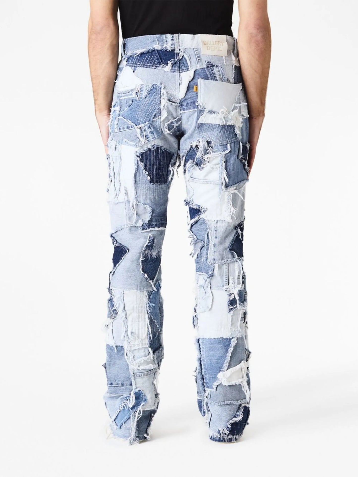 Logan patchwork straight jeans