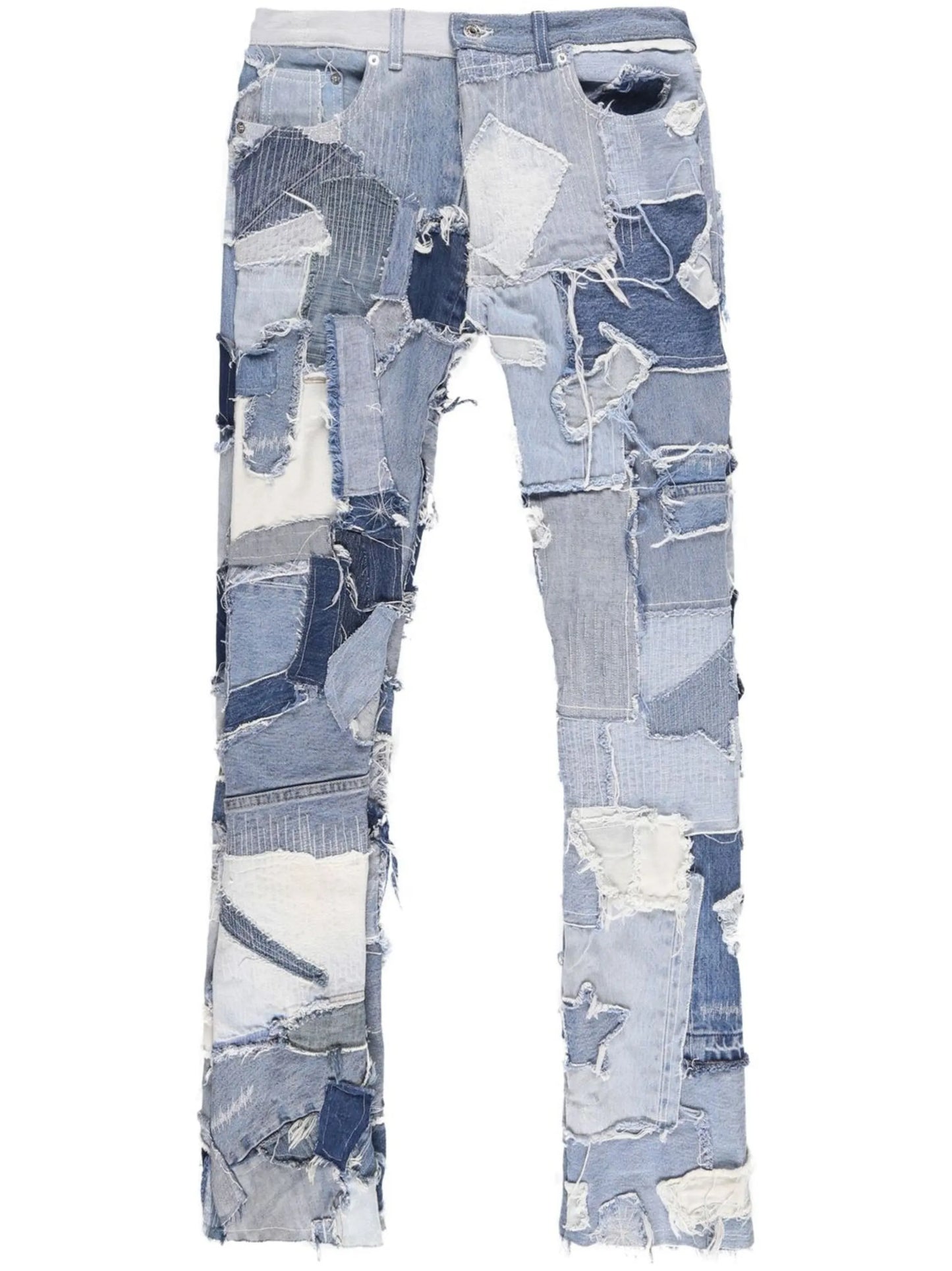 Logan patchwork straight jeans