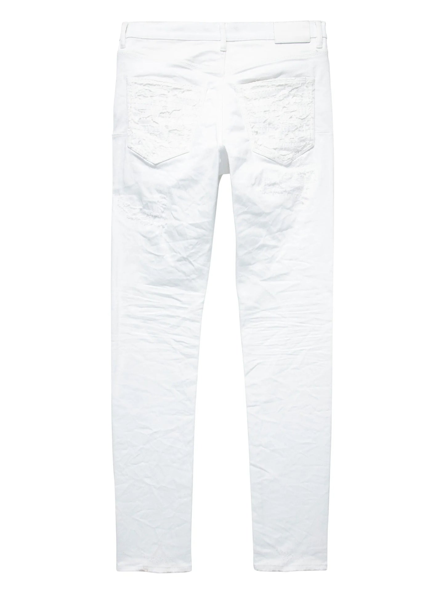 quilted-pockets low-rise jeans