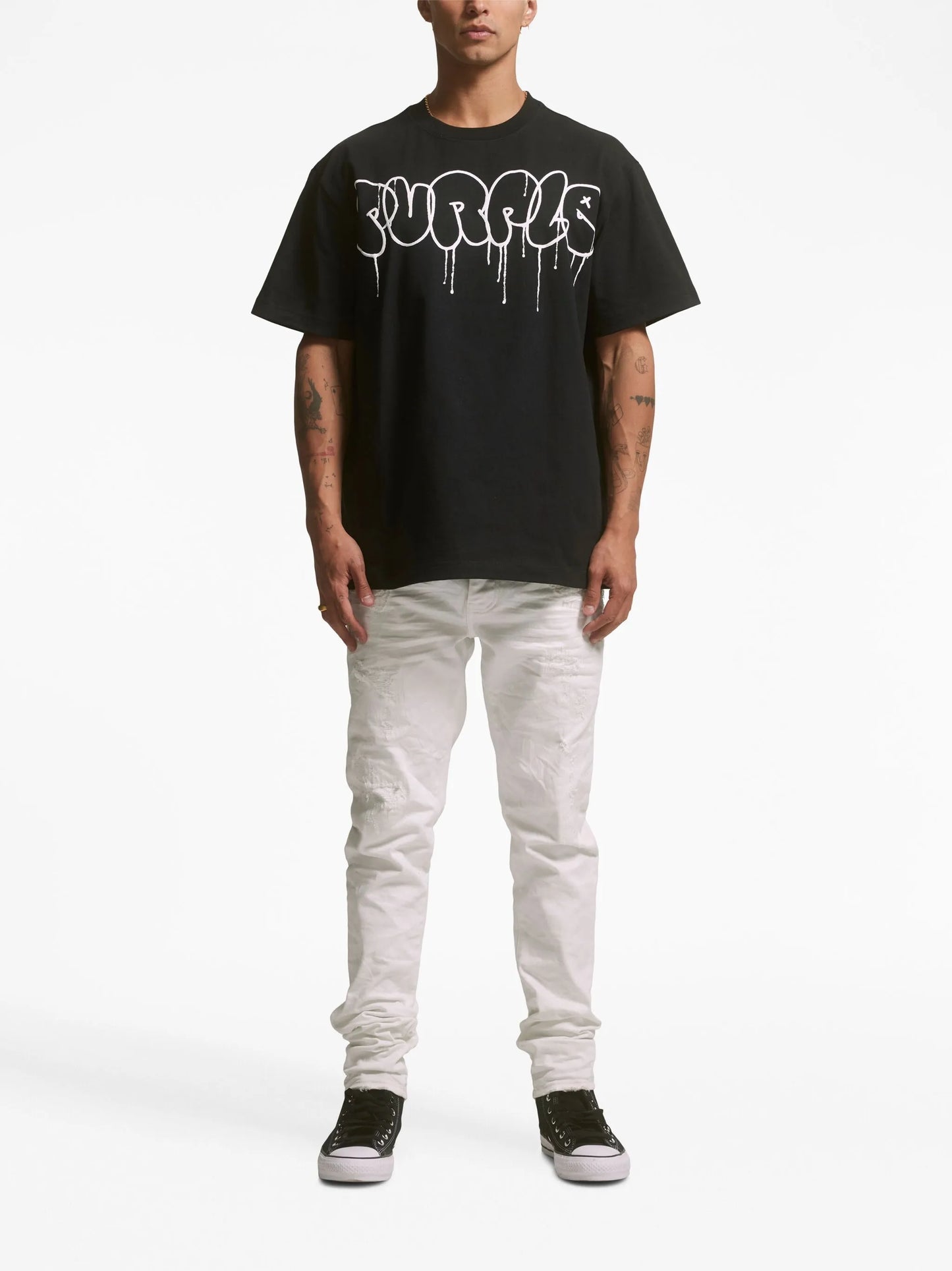 quilted-pockets low-rise jeans