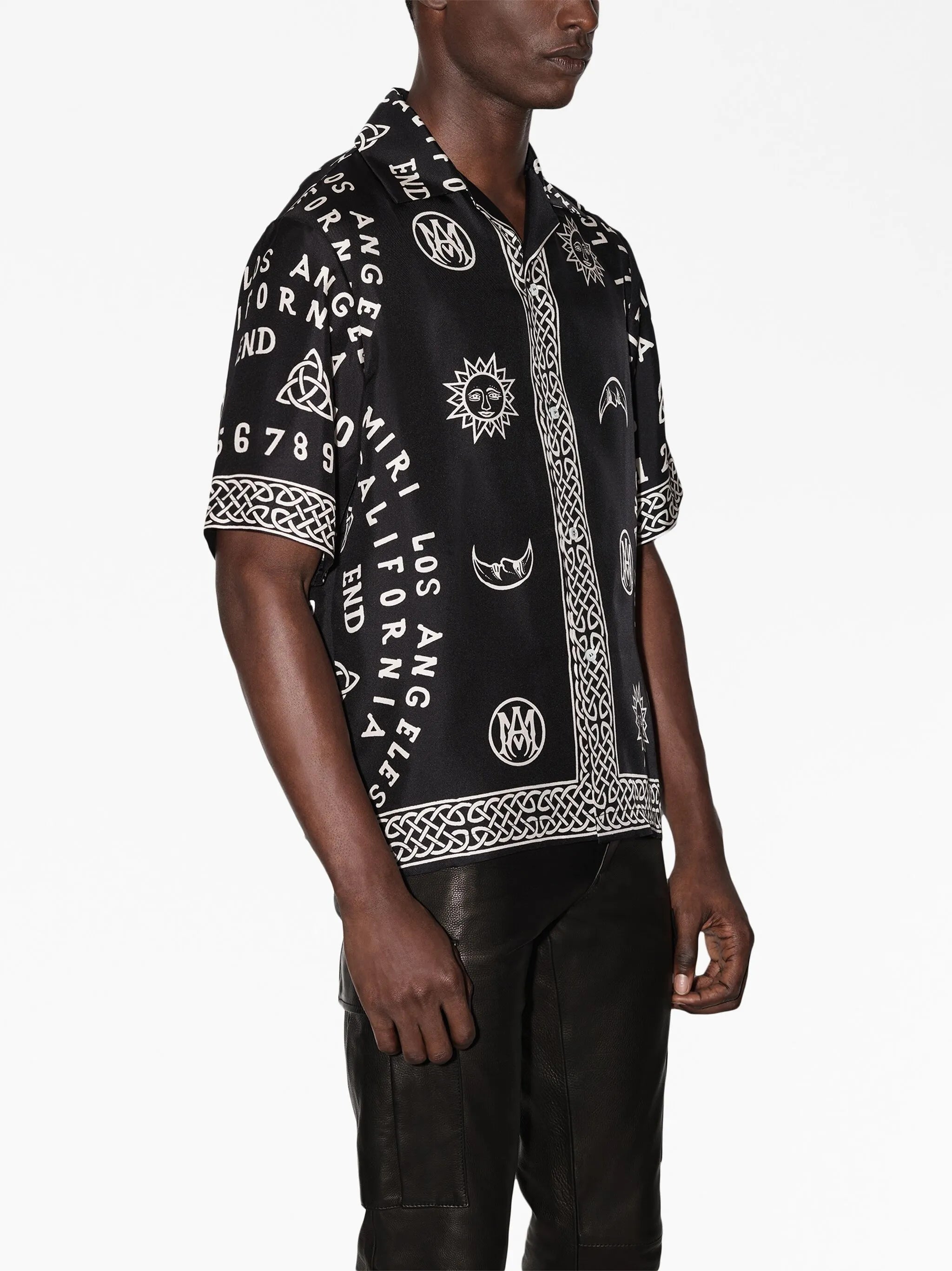 Ouija Board-print bowling shirt