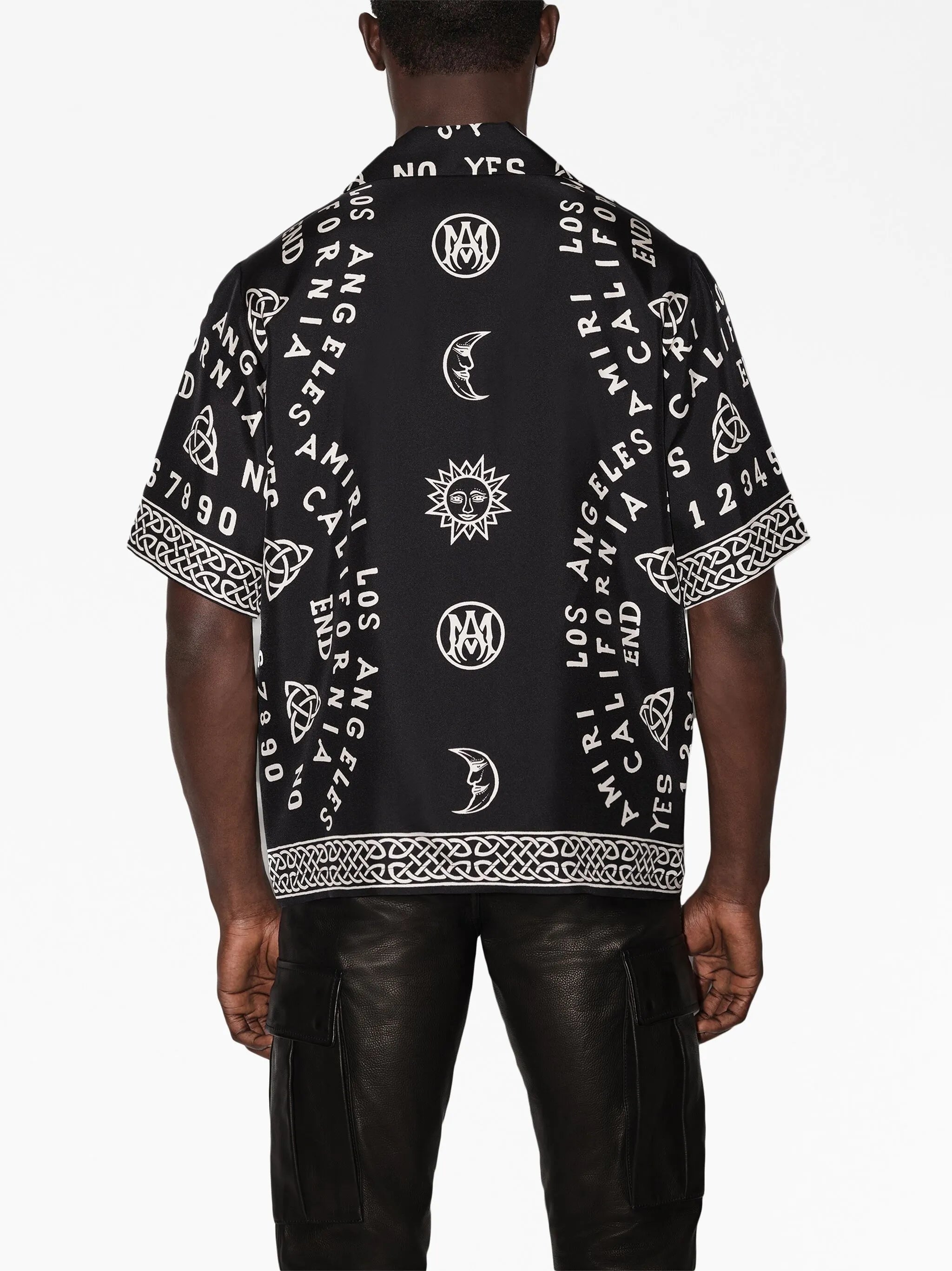Ouija Board-print bowling shirt