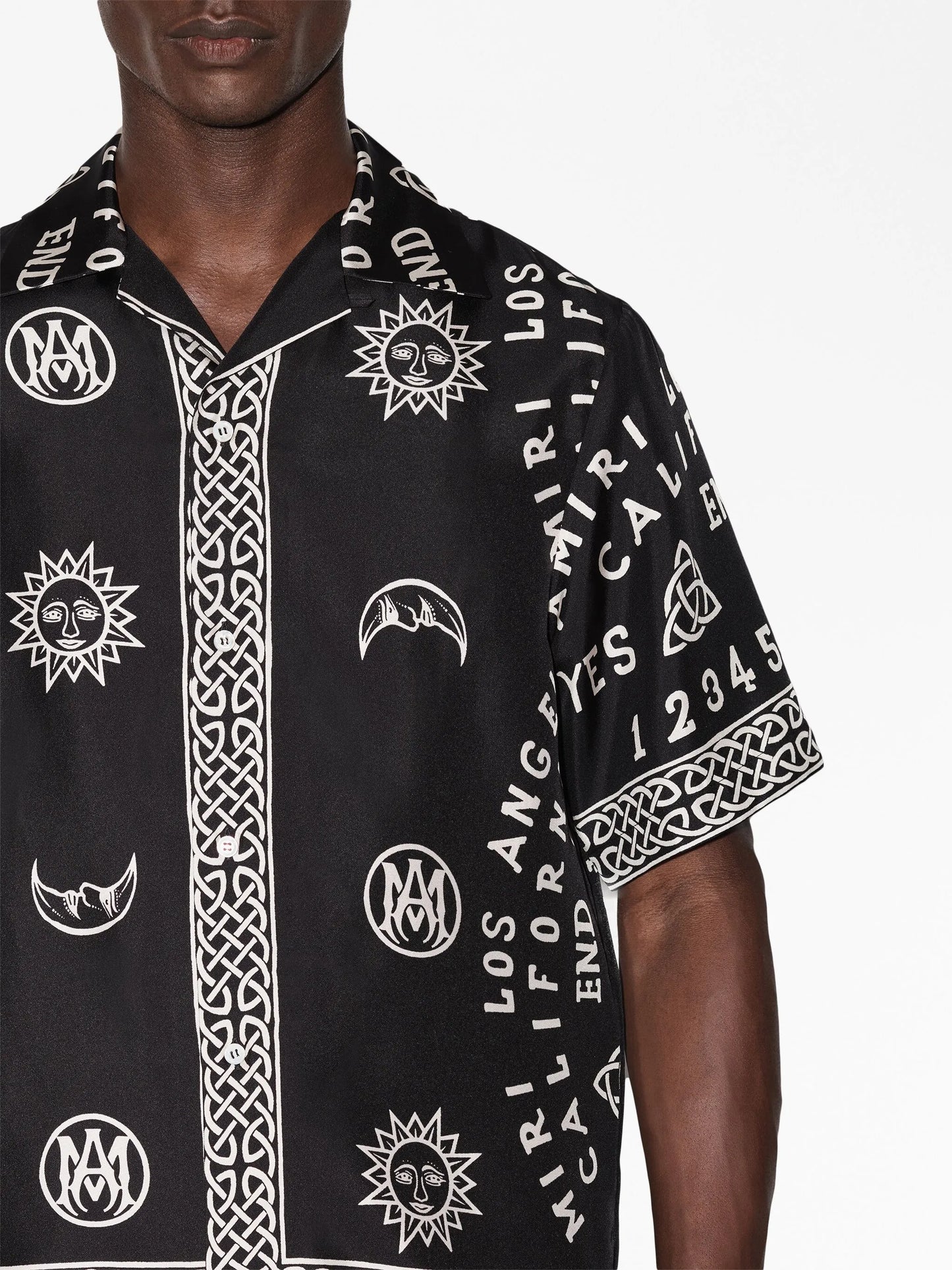 Ouija Board-print bowling shirt