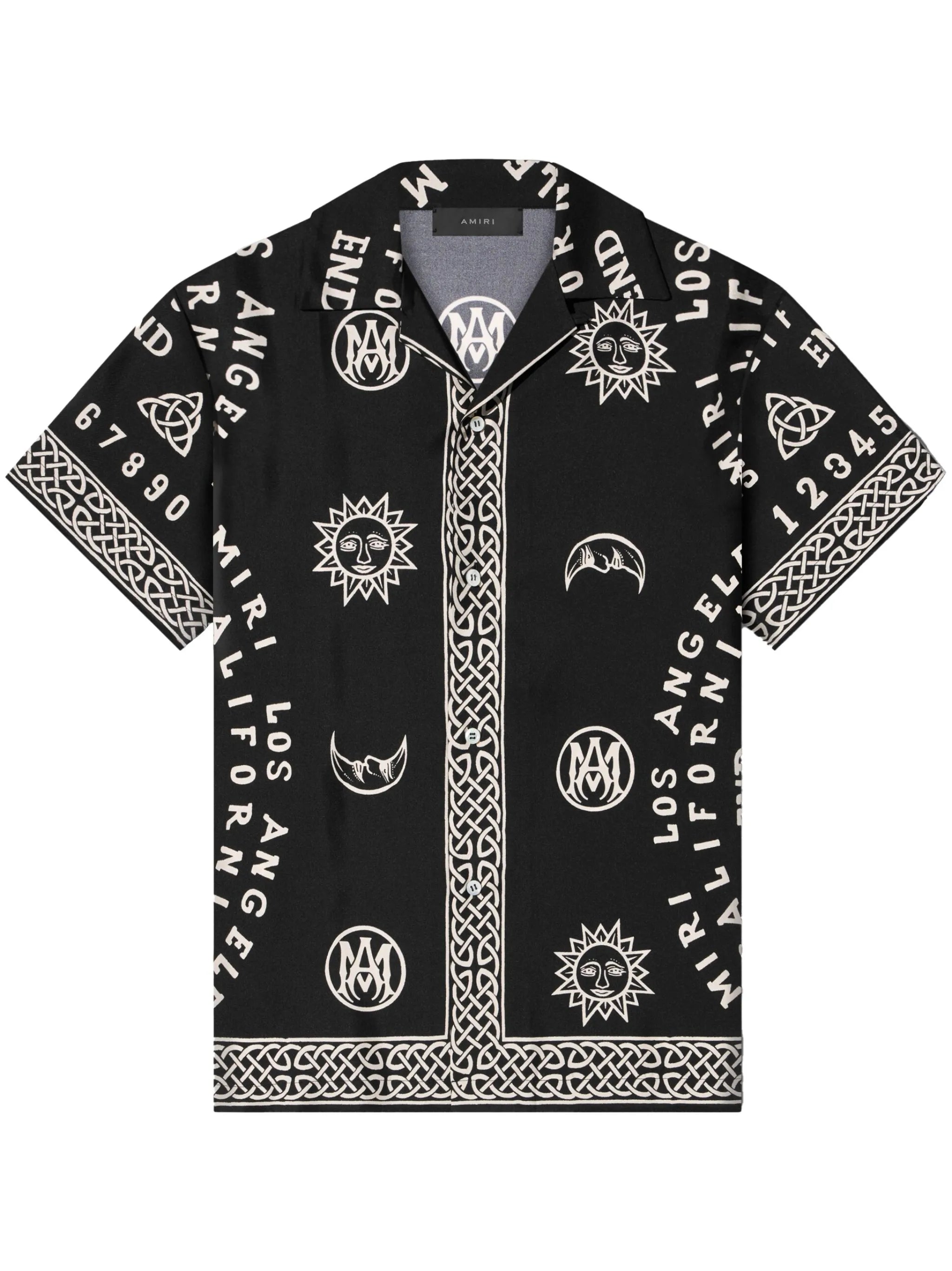 Ouija Board-print bowling shirt