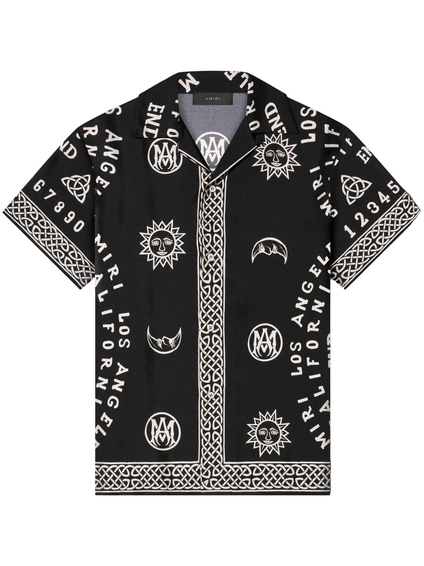 Ouija Board-print bowling shirt