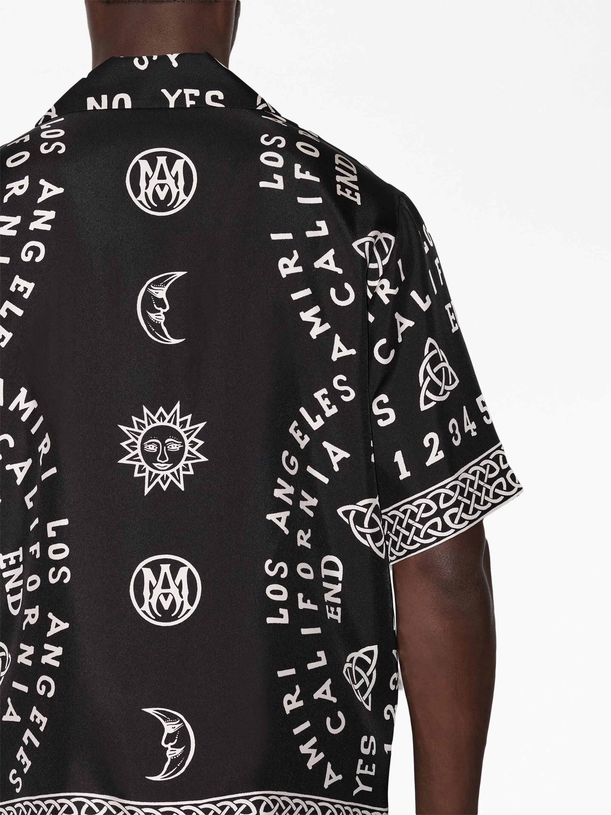 Ouija Board-print bowling shirt