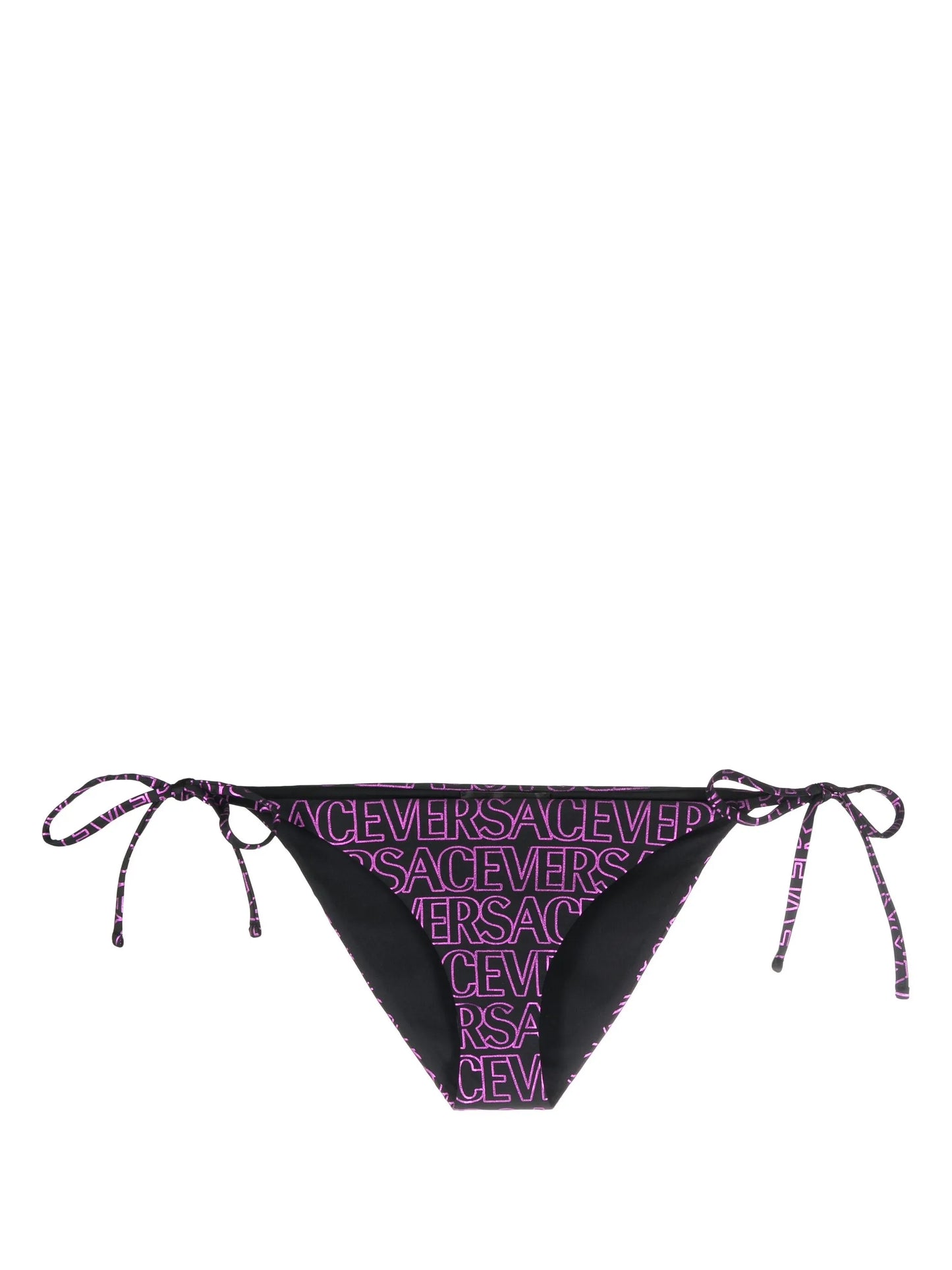 logo-print tie-fastening bikini bottoms