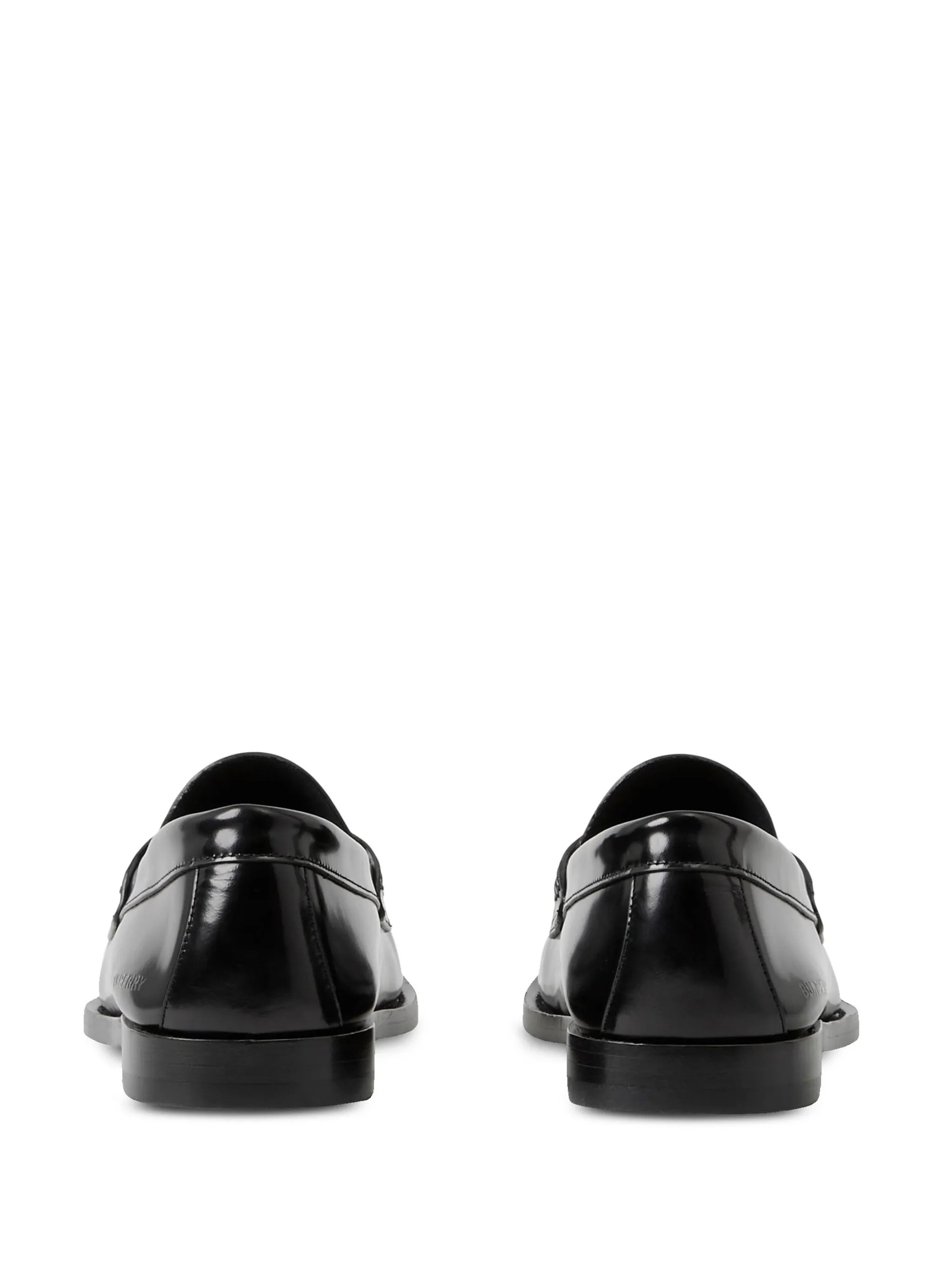 penny-slot leather loafers