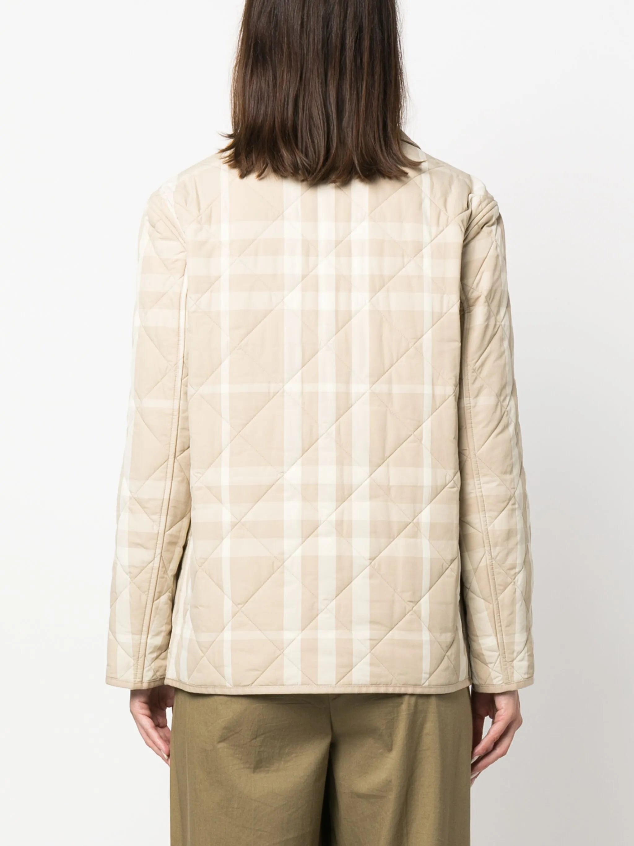 diamond quilted barn jacket