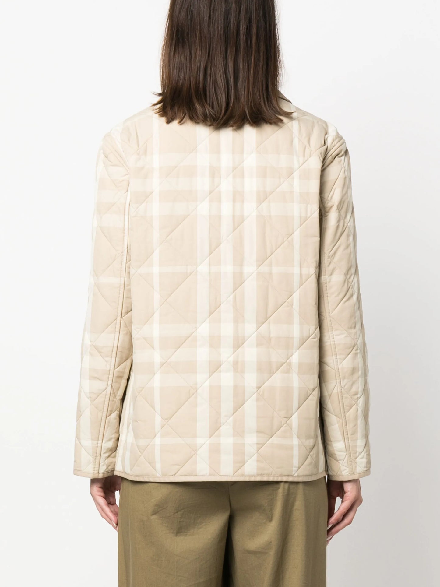 diamond quilted barn jacket
