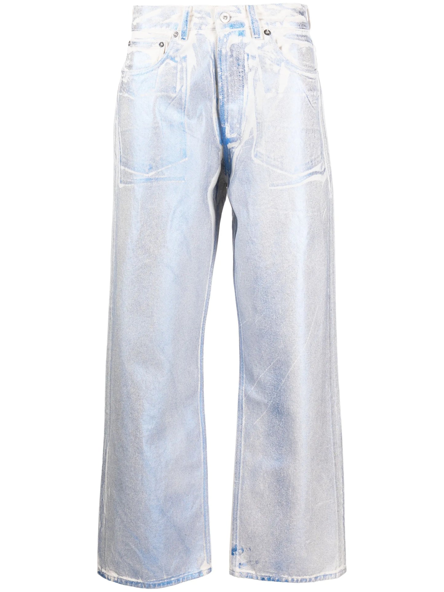 Third Cut iridescent foil jeans