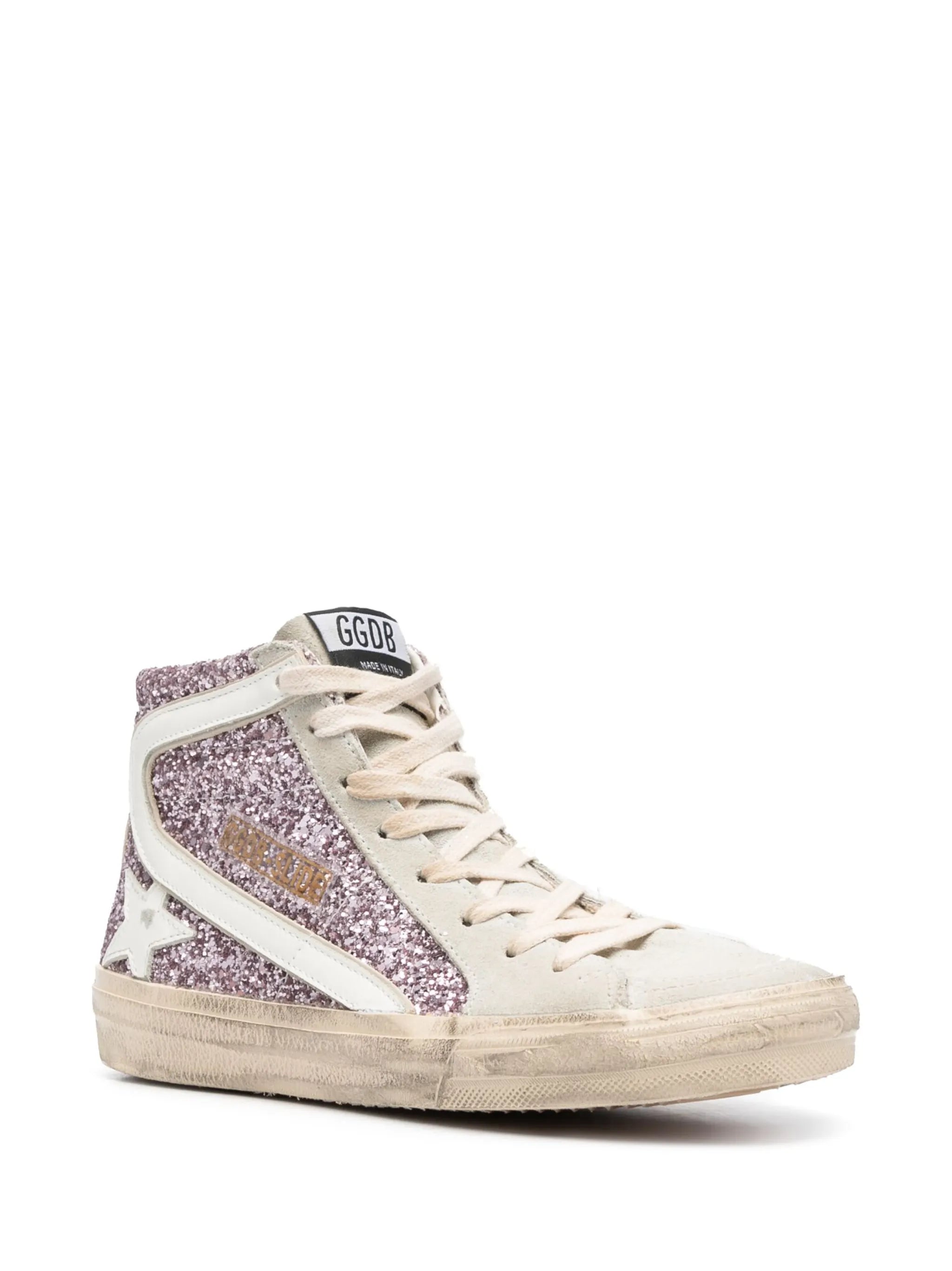 Slide glitter-detail sneakers