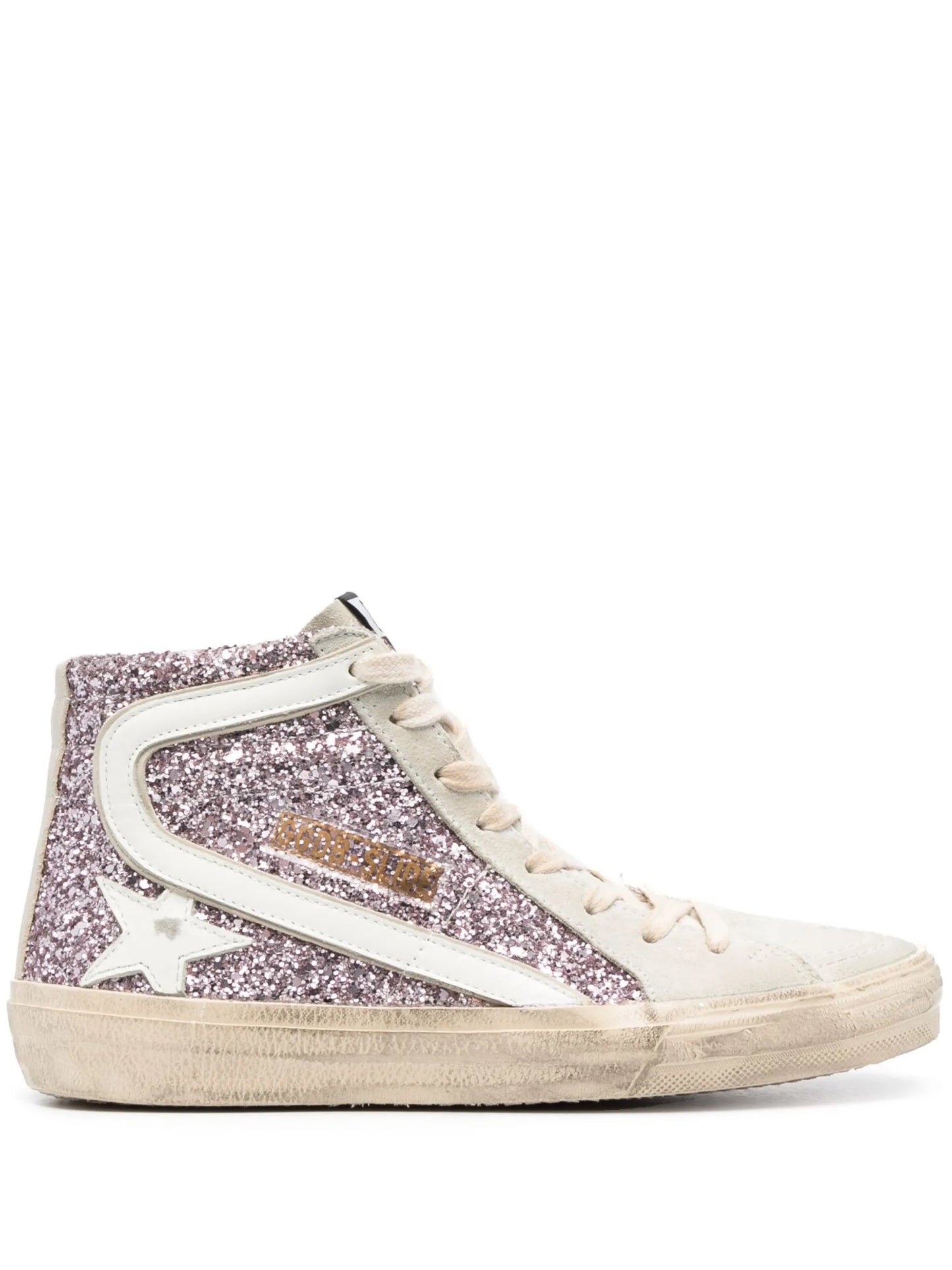 Slide glitter-detail sneakers