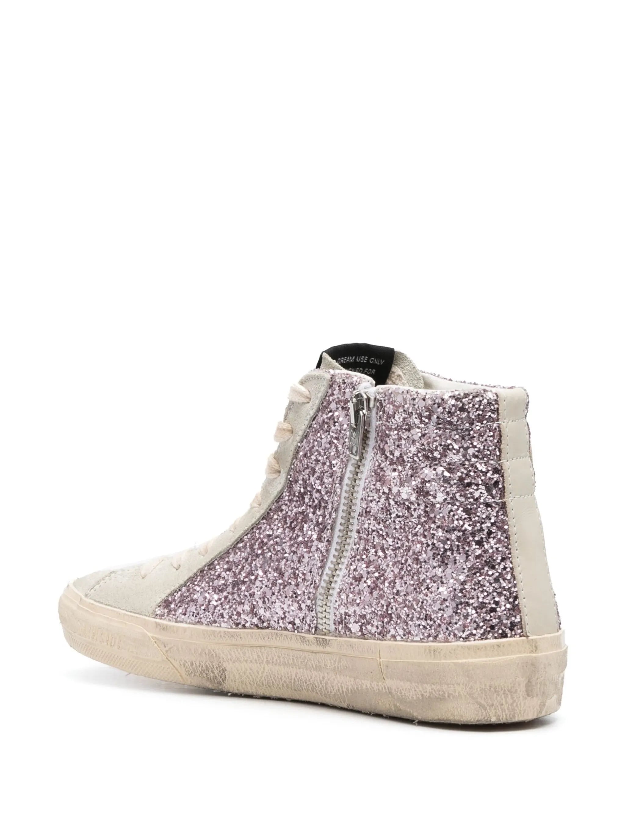 Slide glitter-detail sneakers