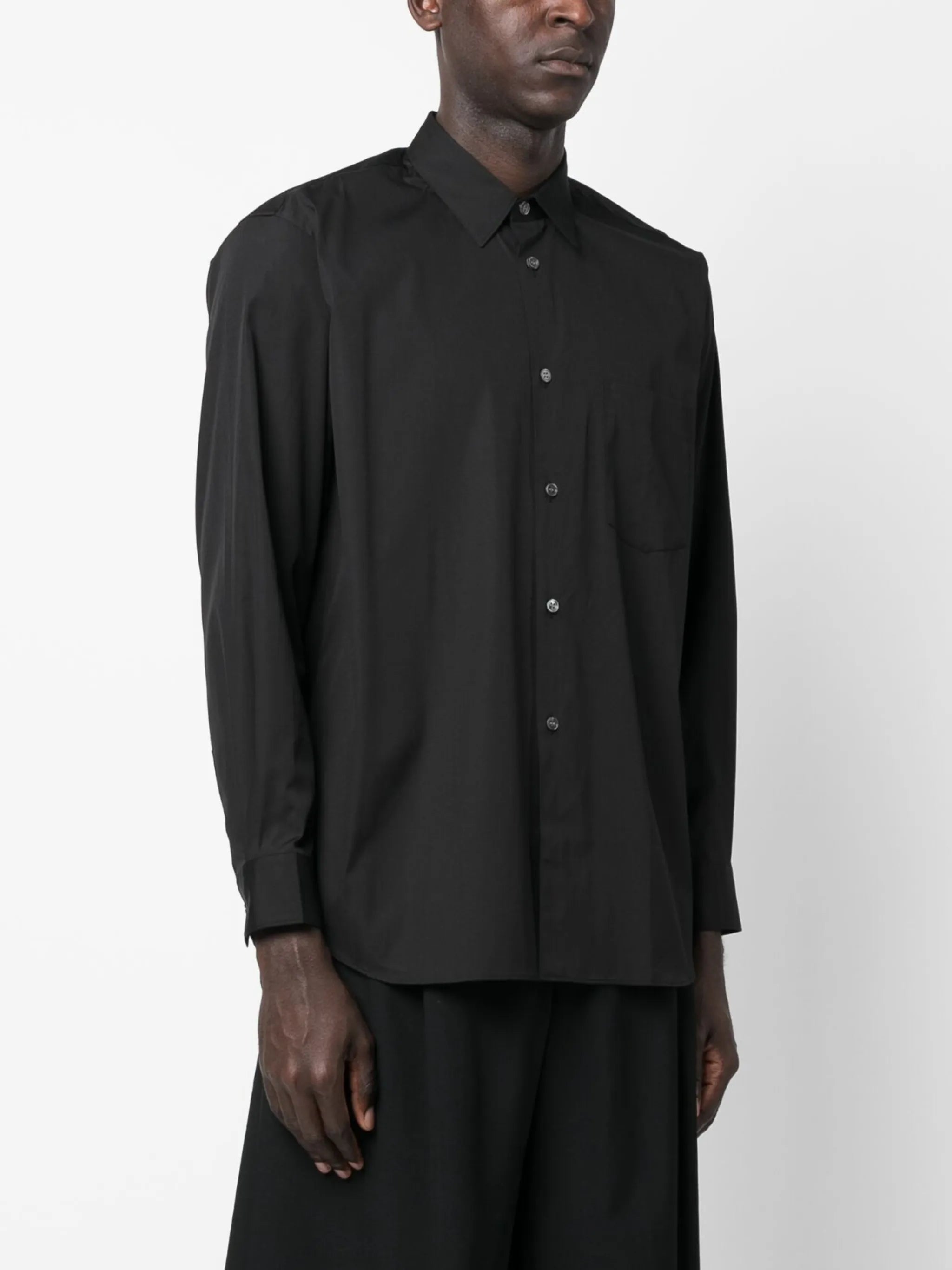long-sleeve cotton shirt