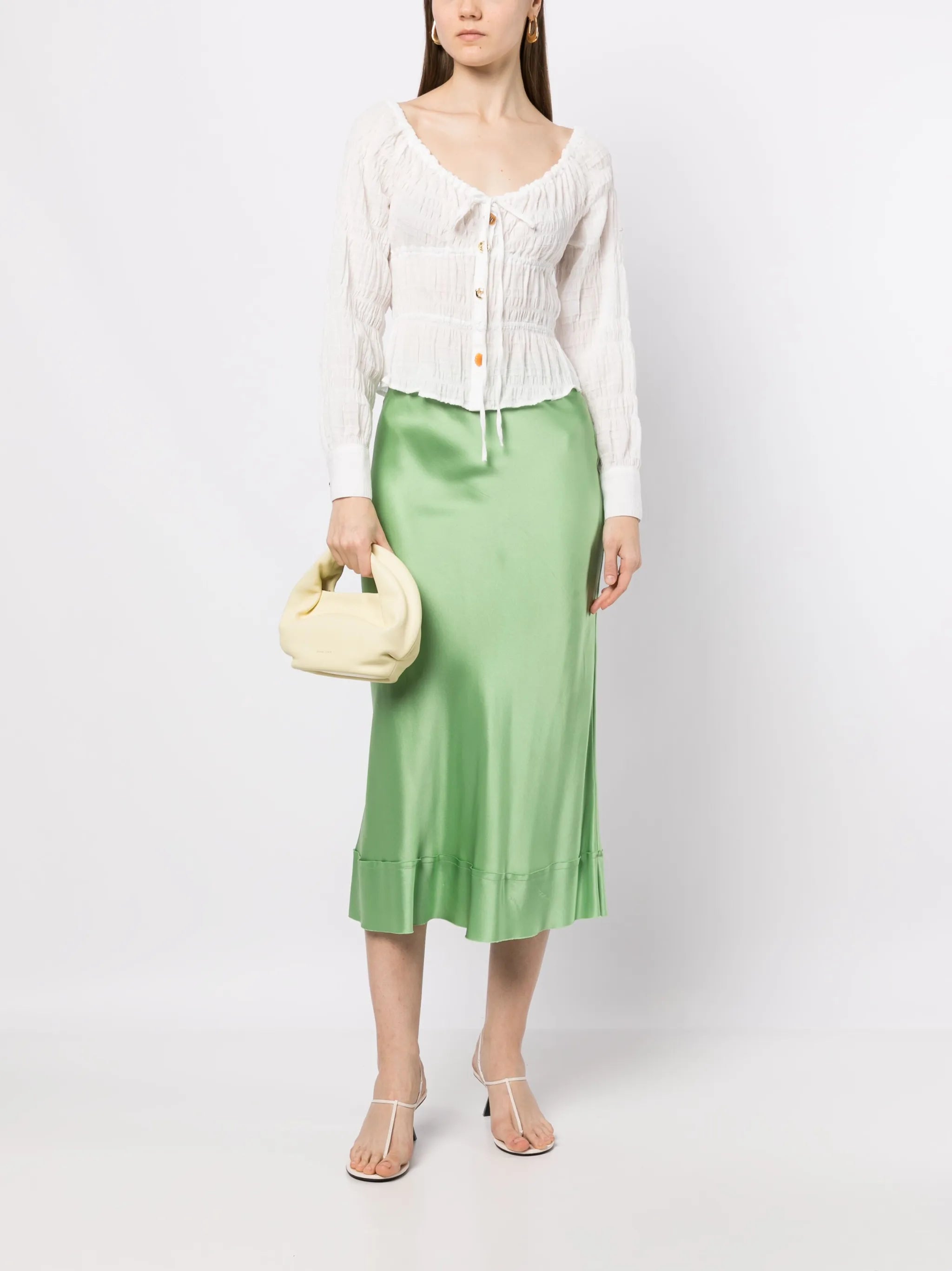 Effi smocked cotton blouse