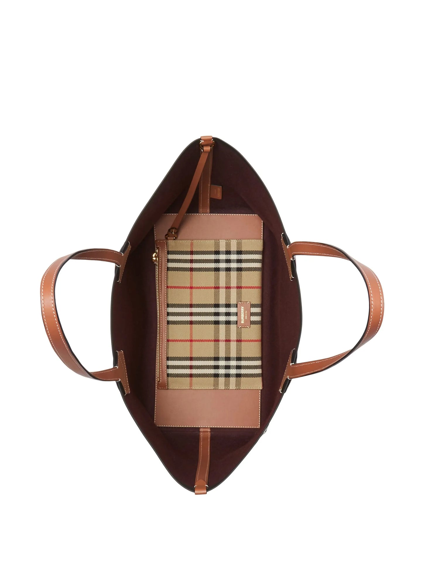 medium London check-pattern tote bag