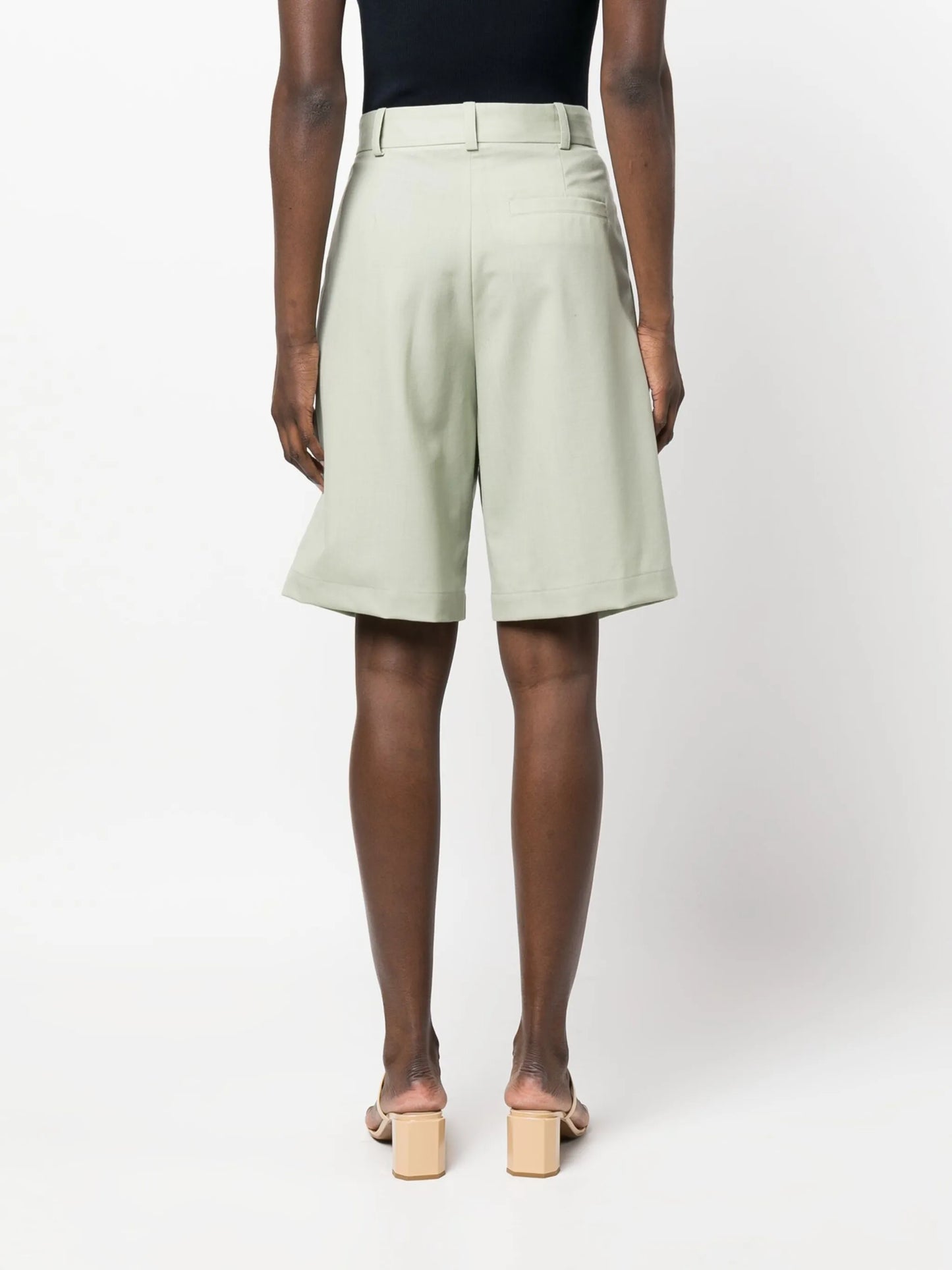 Swan knee-length wool shorts