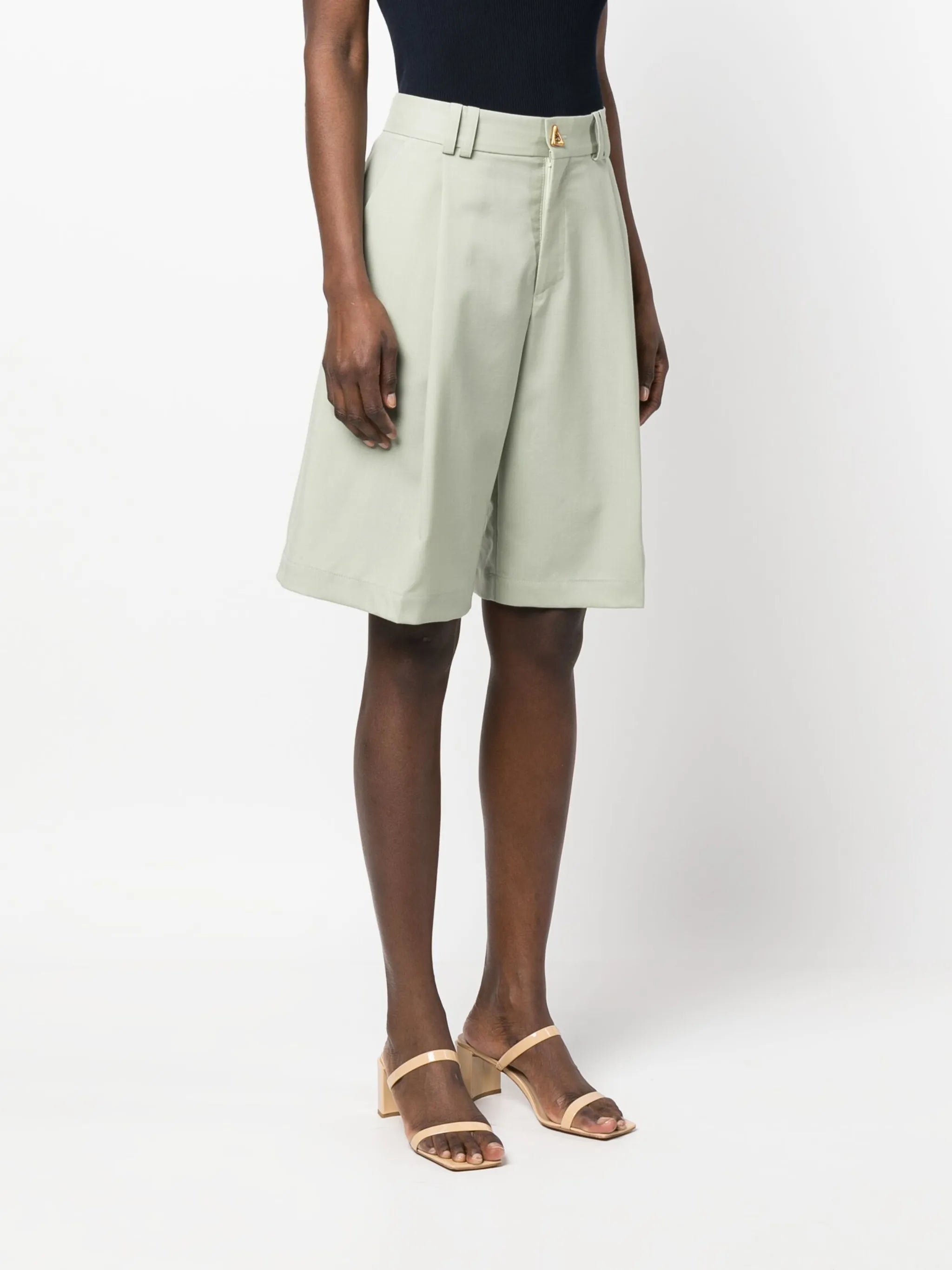 Swan knee-length wool shorts
