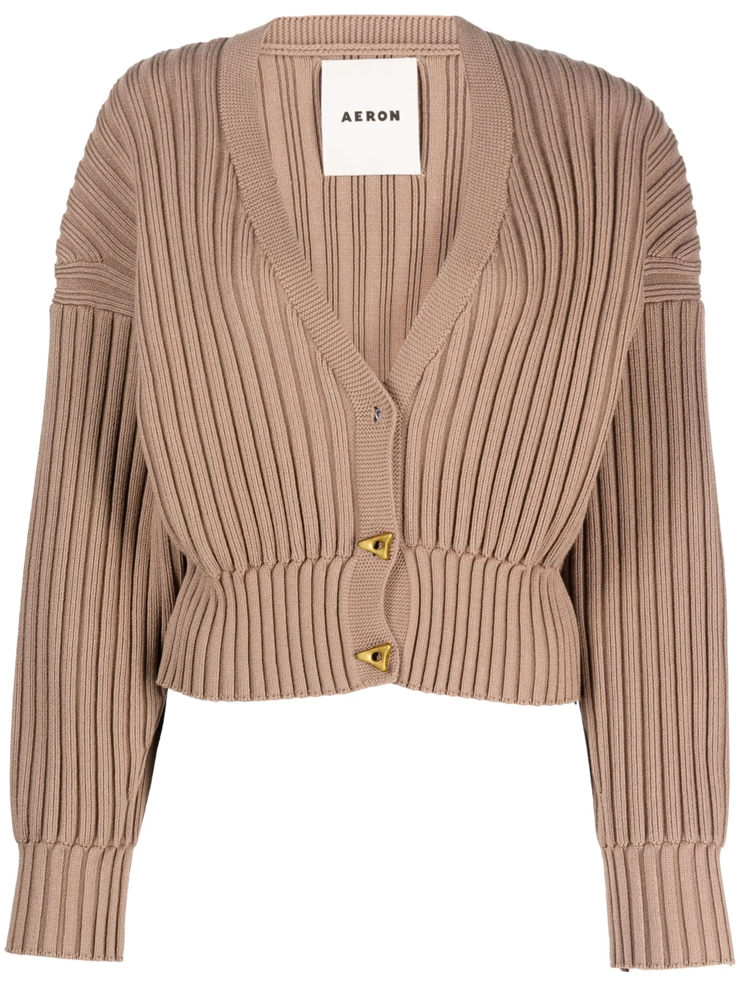 Mount ribbed cardigan