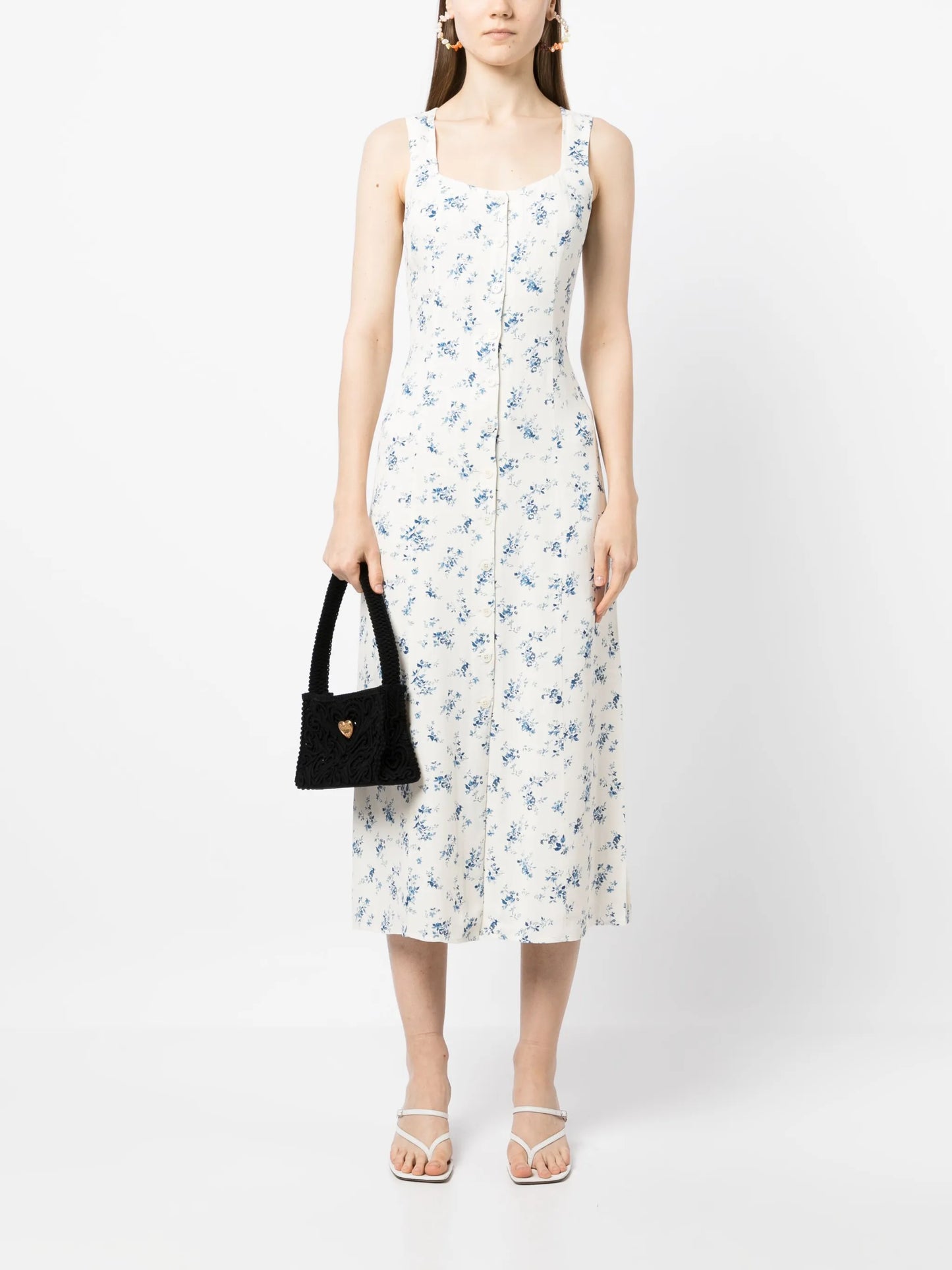 Londyn floral-print midi dress