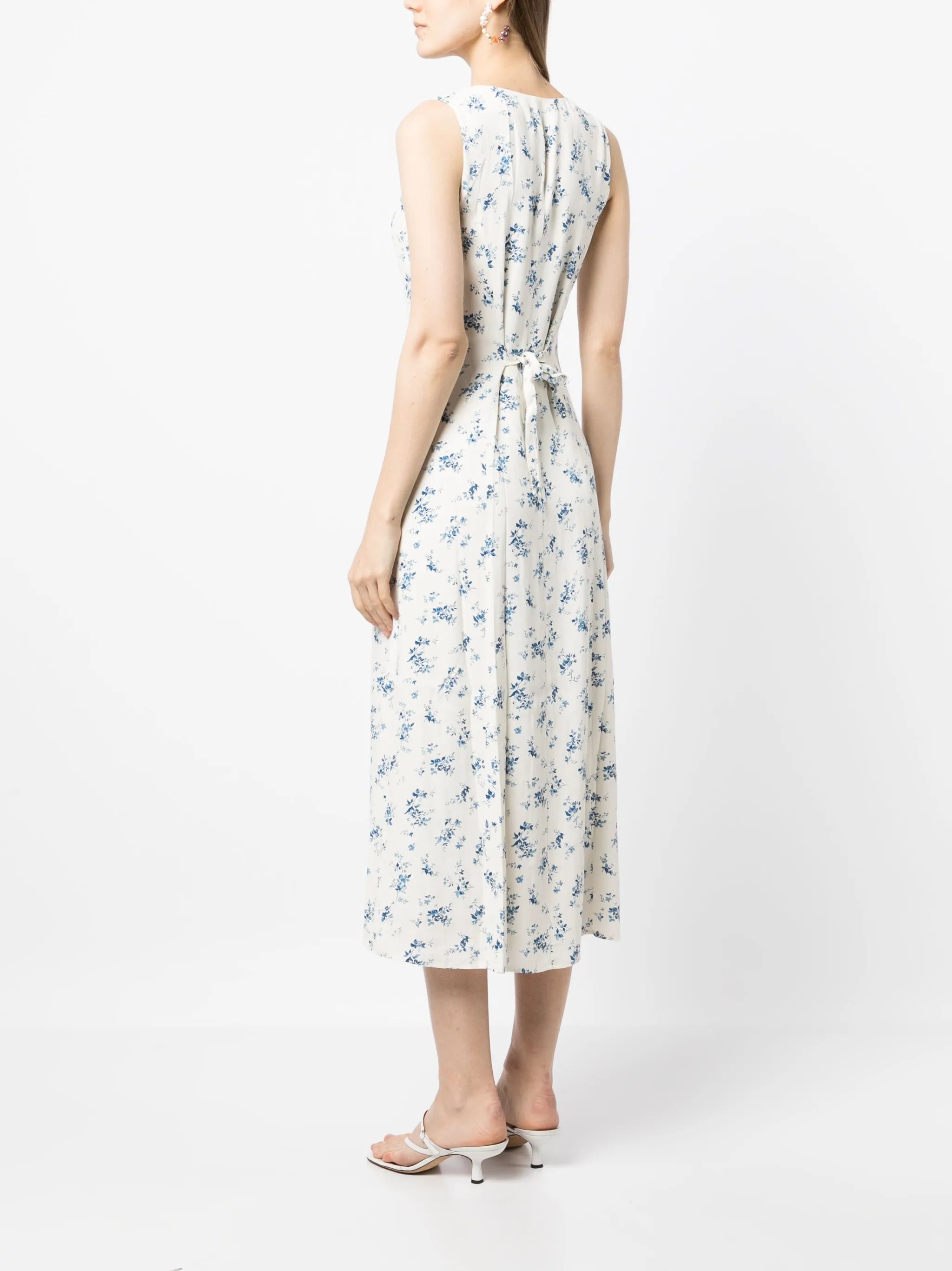 Londyn floral-print midi dress