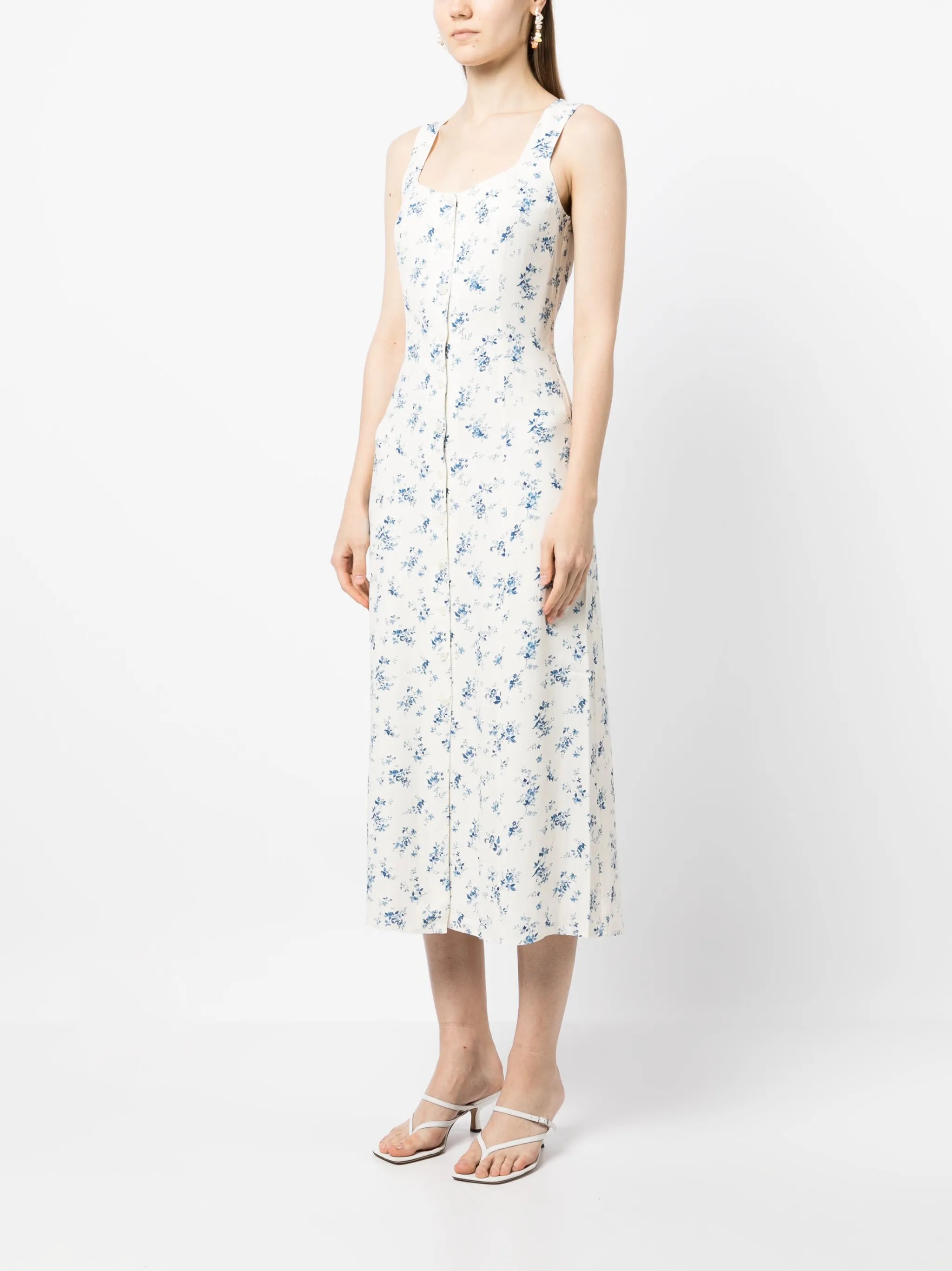 Londyn floral-print midi dress