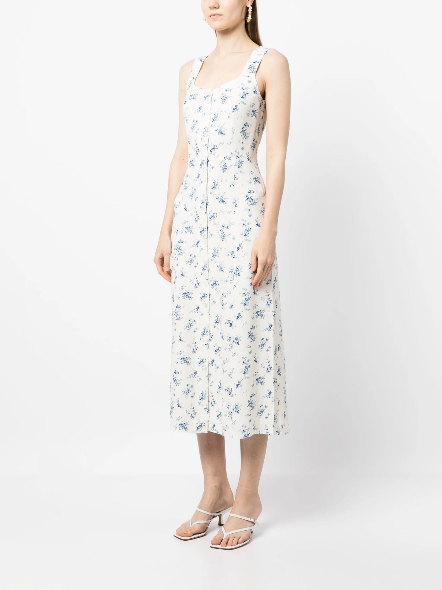 Londyn floral-print midi dress