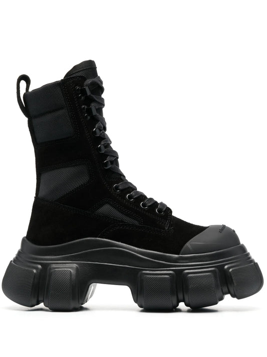 platform suede boots