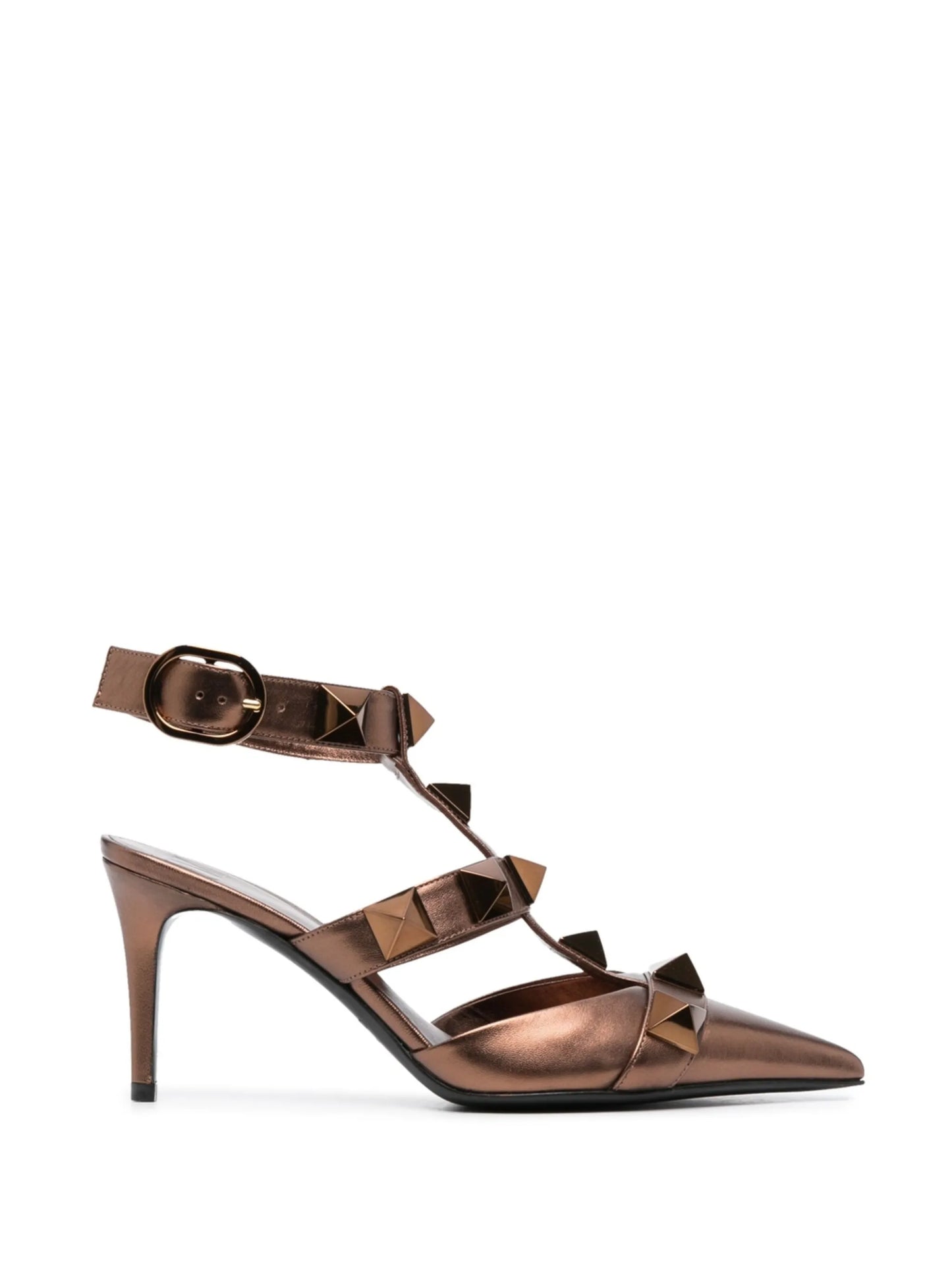 Roman Stud 80mm leather pumps