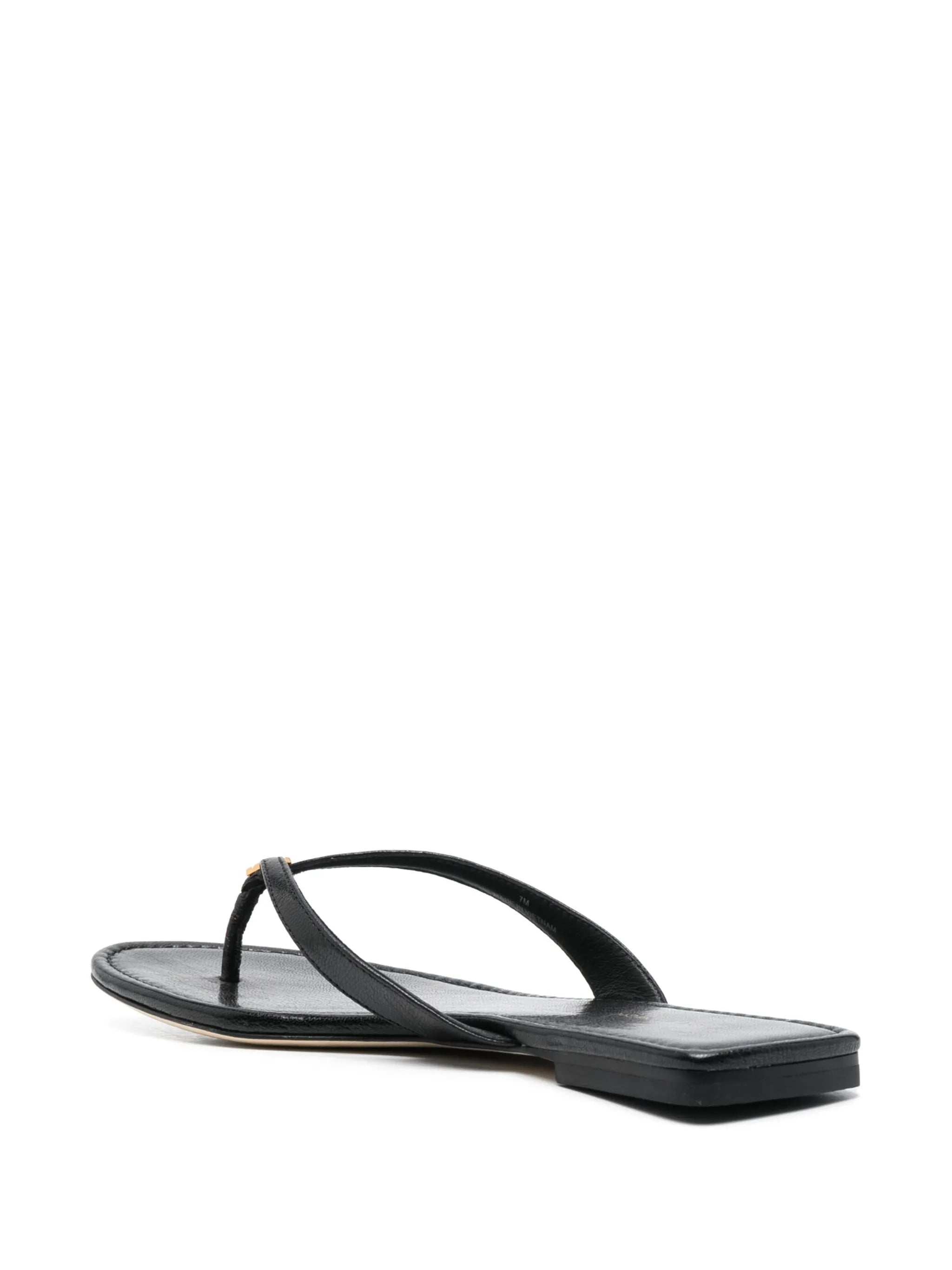 Classic leather flip flops
