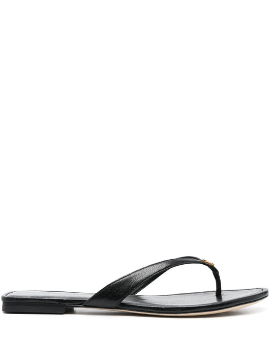 Classic leather flip flops