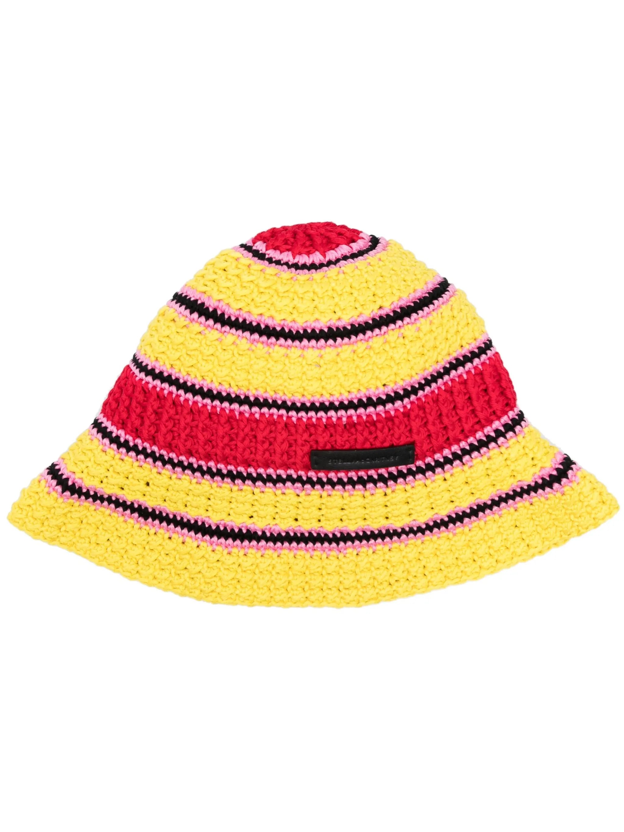 crochet knit cotton bucket hat
