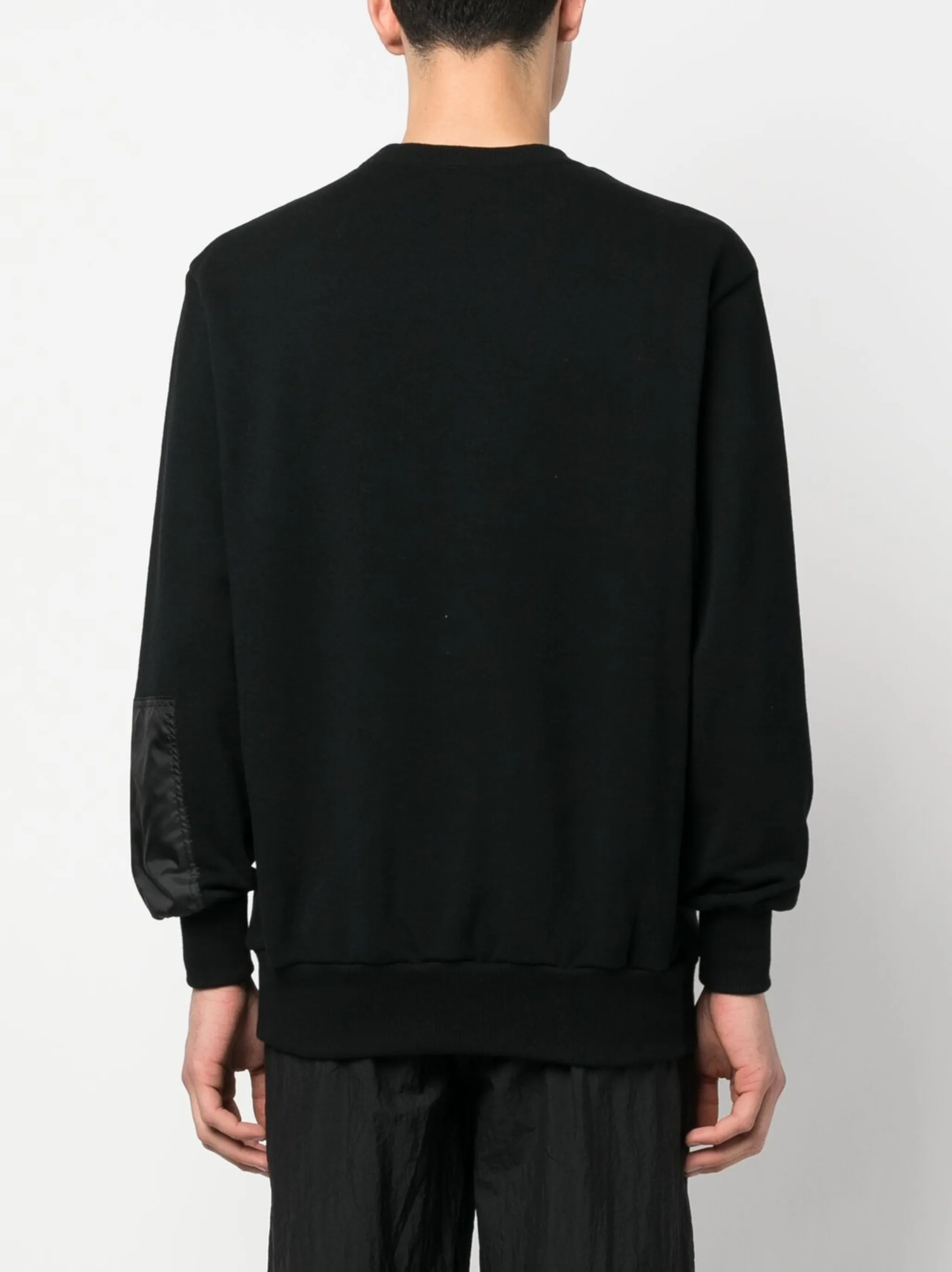 panelled long-sleeve sweatshirt