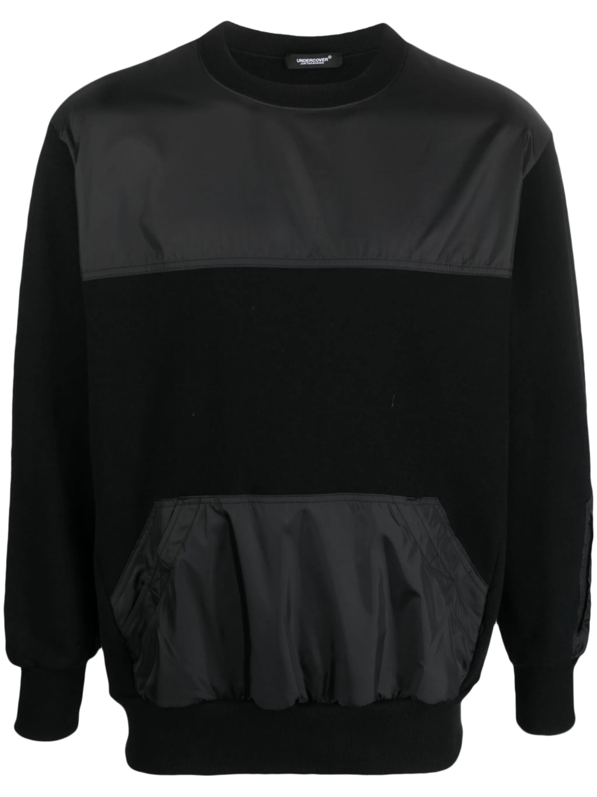 panelled long-sleeve sweatshirt