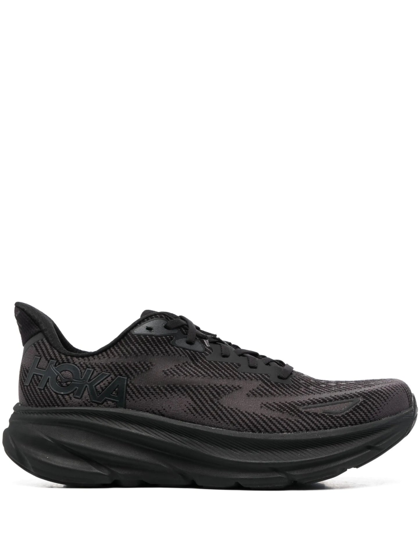 mesh-panel lace-up sneakers