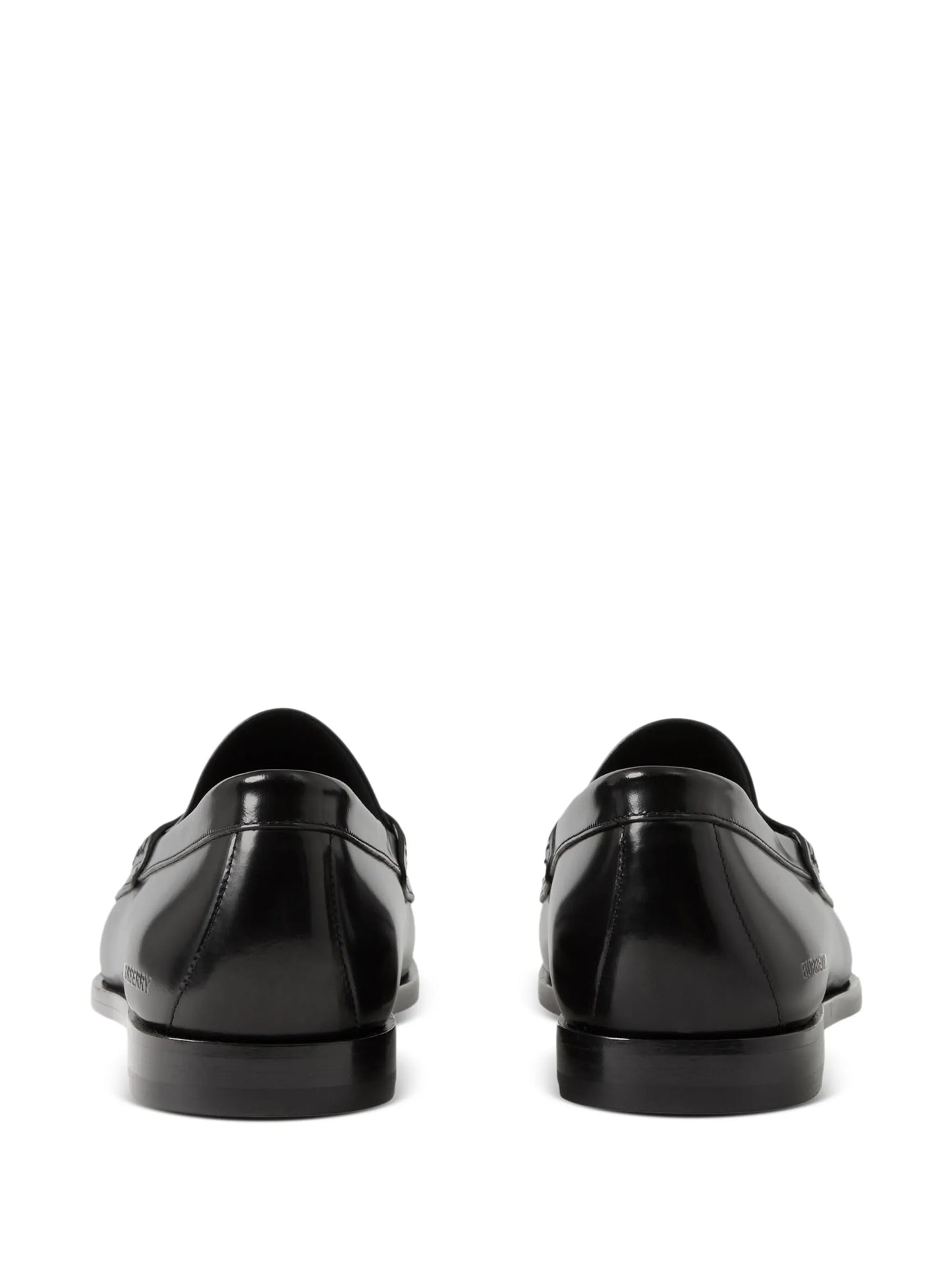coin-detailing logo-debossed leather penny loafers