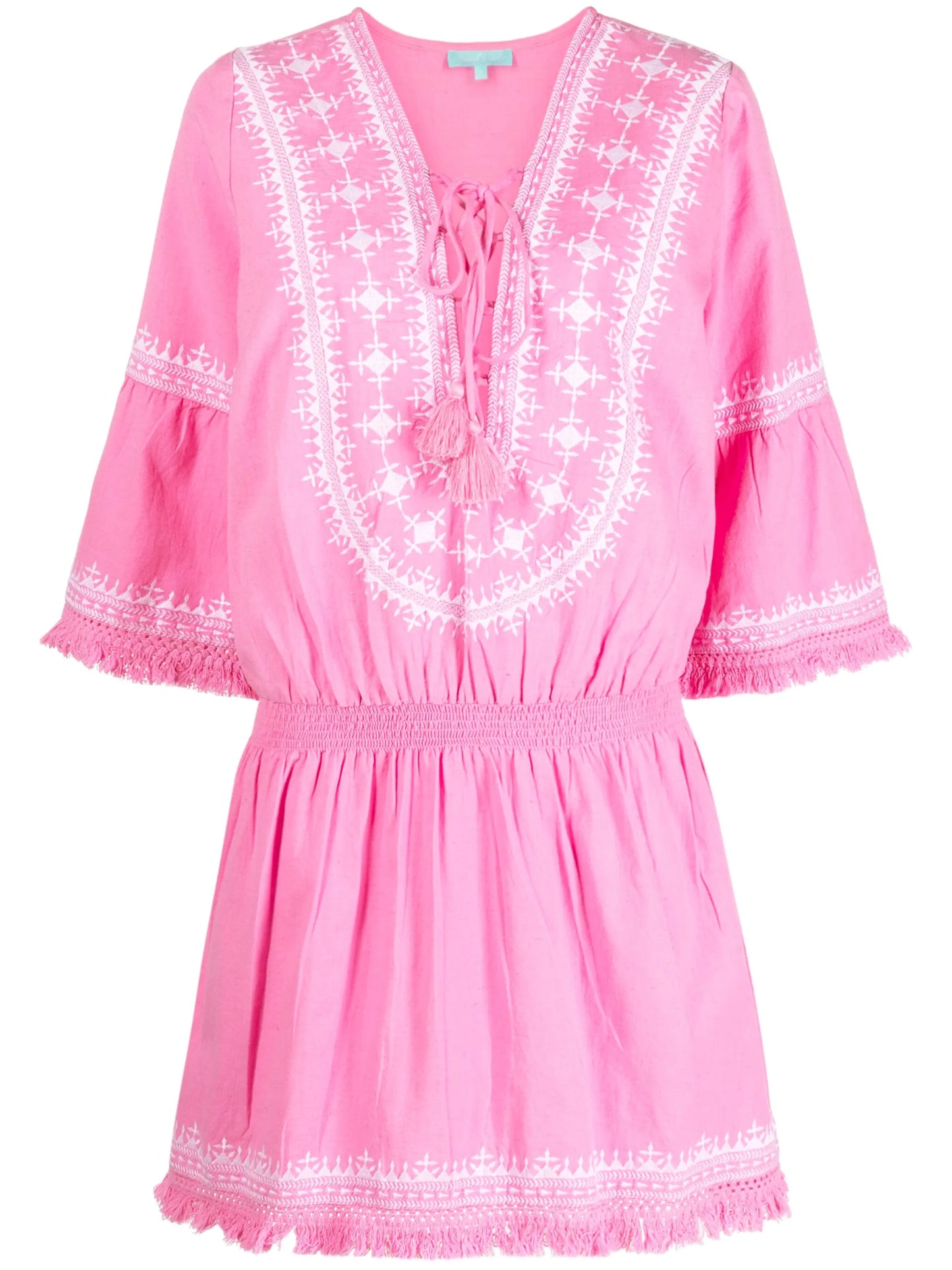 Martina tassel-trim beach dress