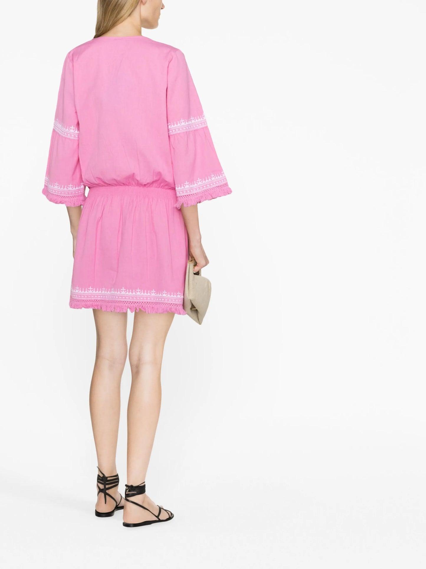 Martina tassel-trim beach dress