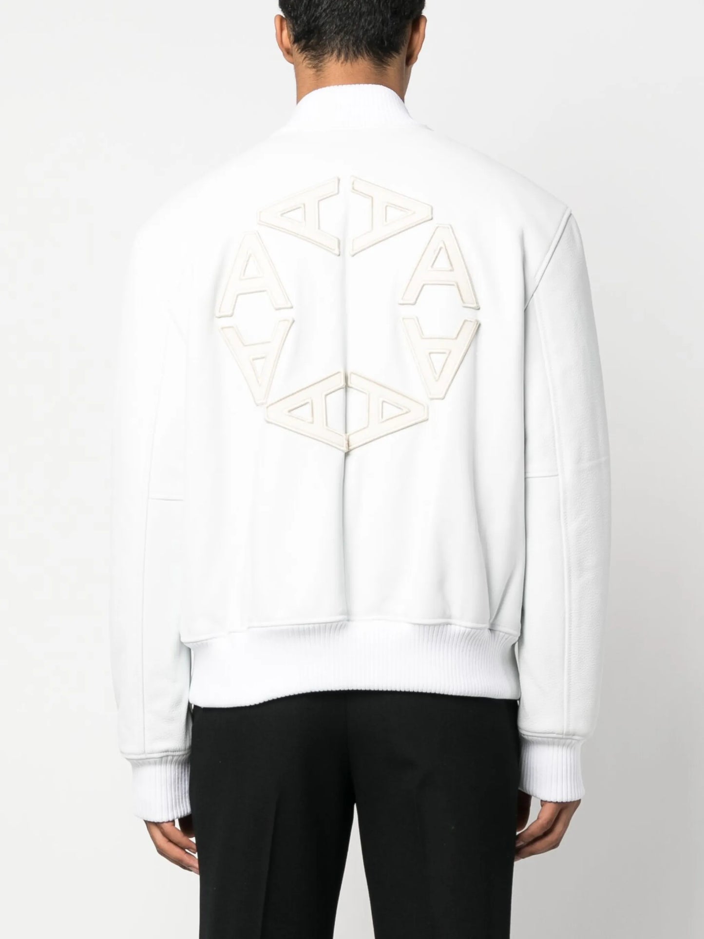 logo patch-detail cotton bomber