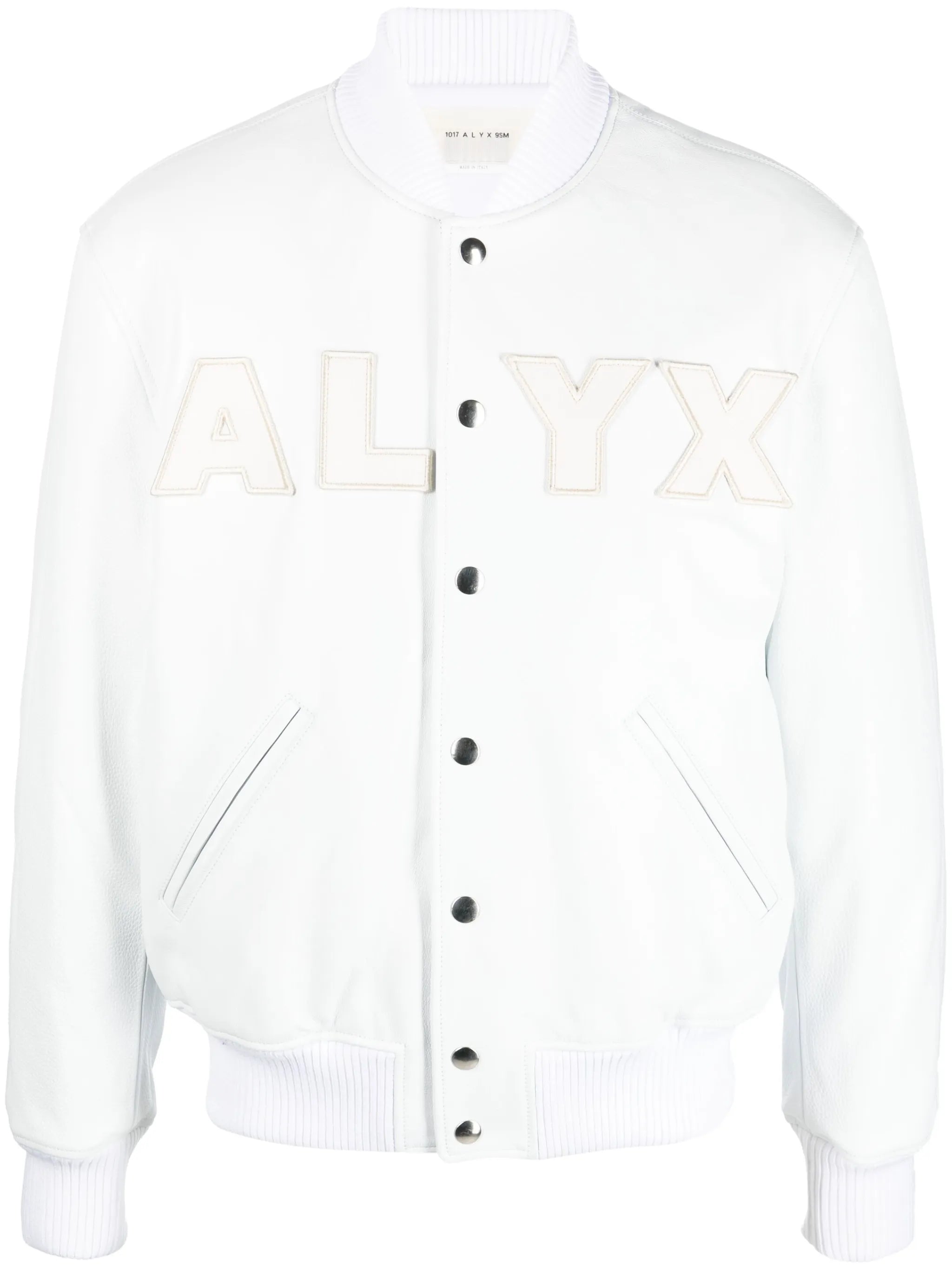logo patch-detail cotton bomber