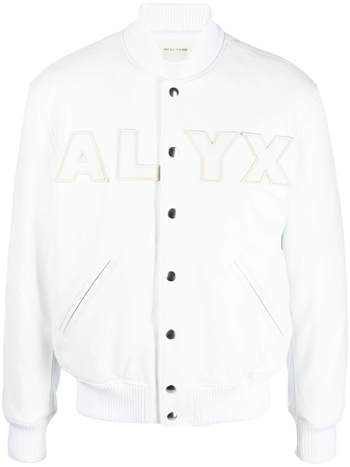 logo patch detail cotton bomber