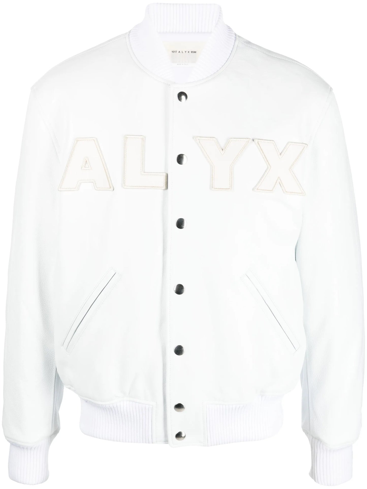 logo patch-detail cotton bomber