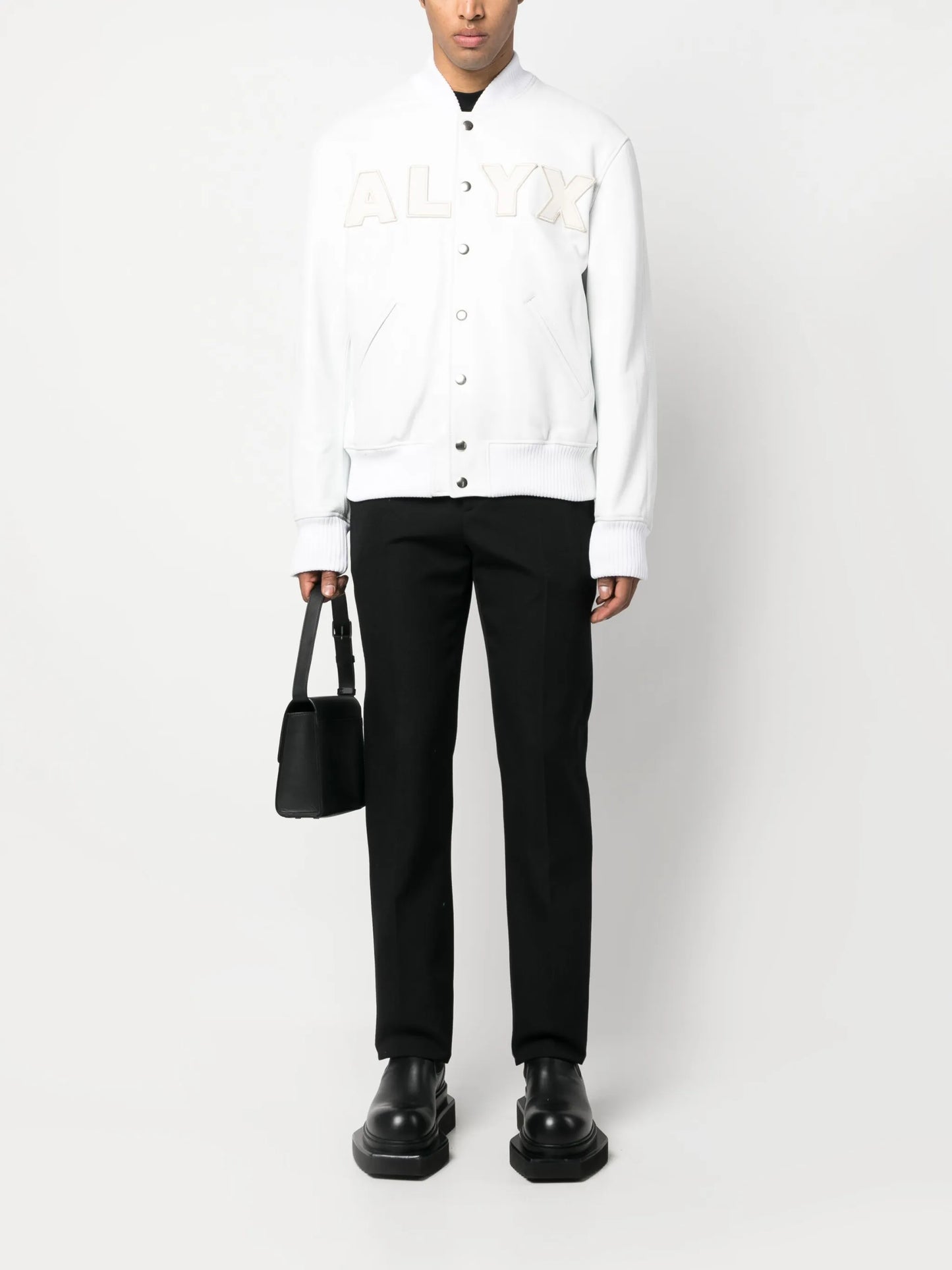 logo patch-detail cotton bomber