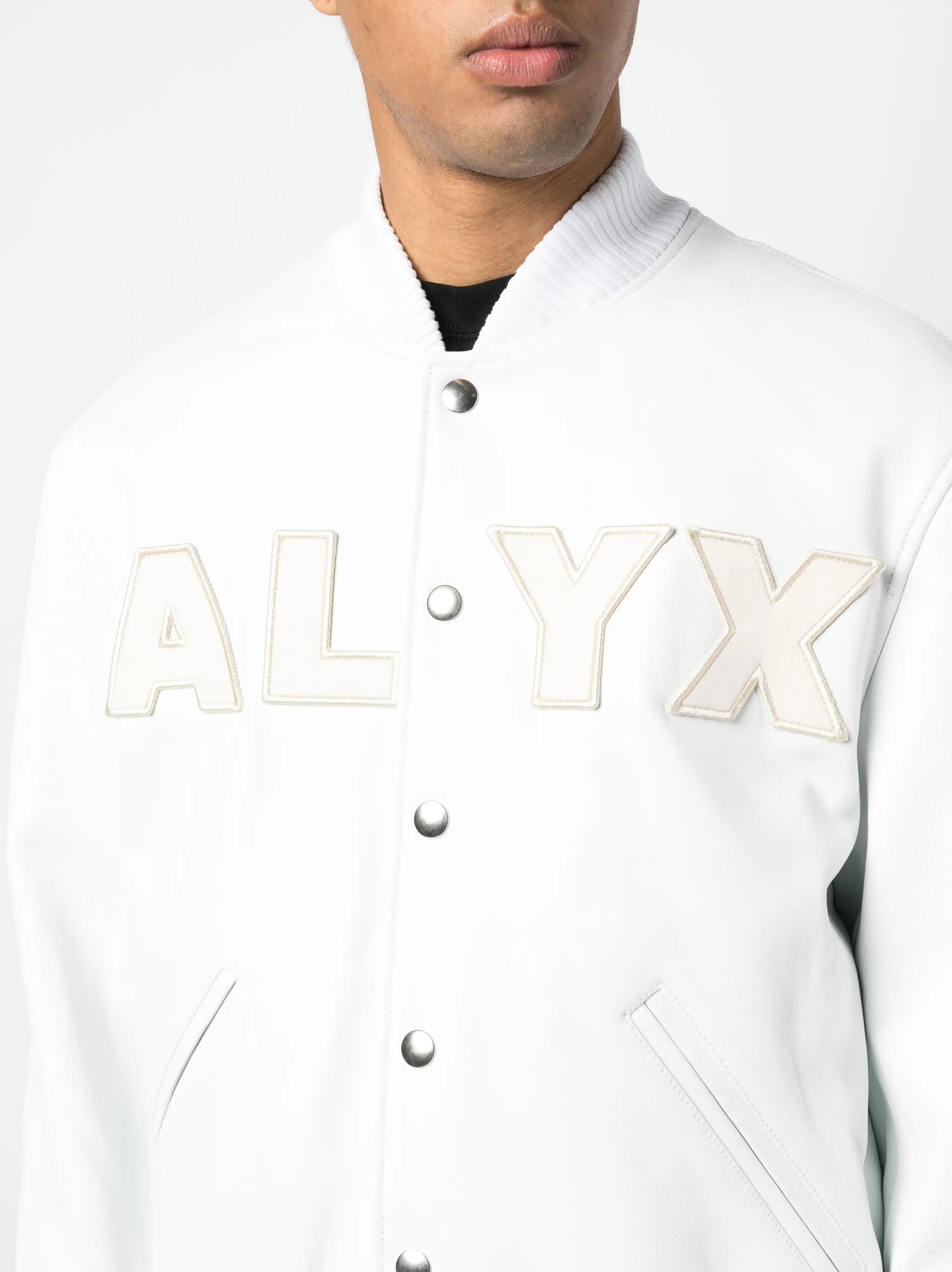 logo patch-detail cotton bomber