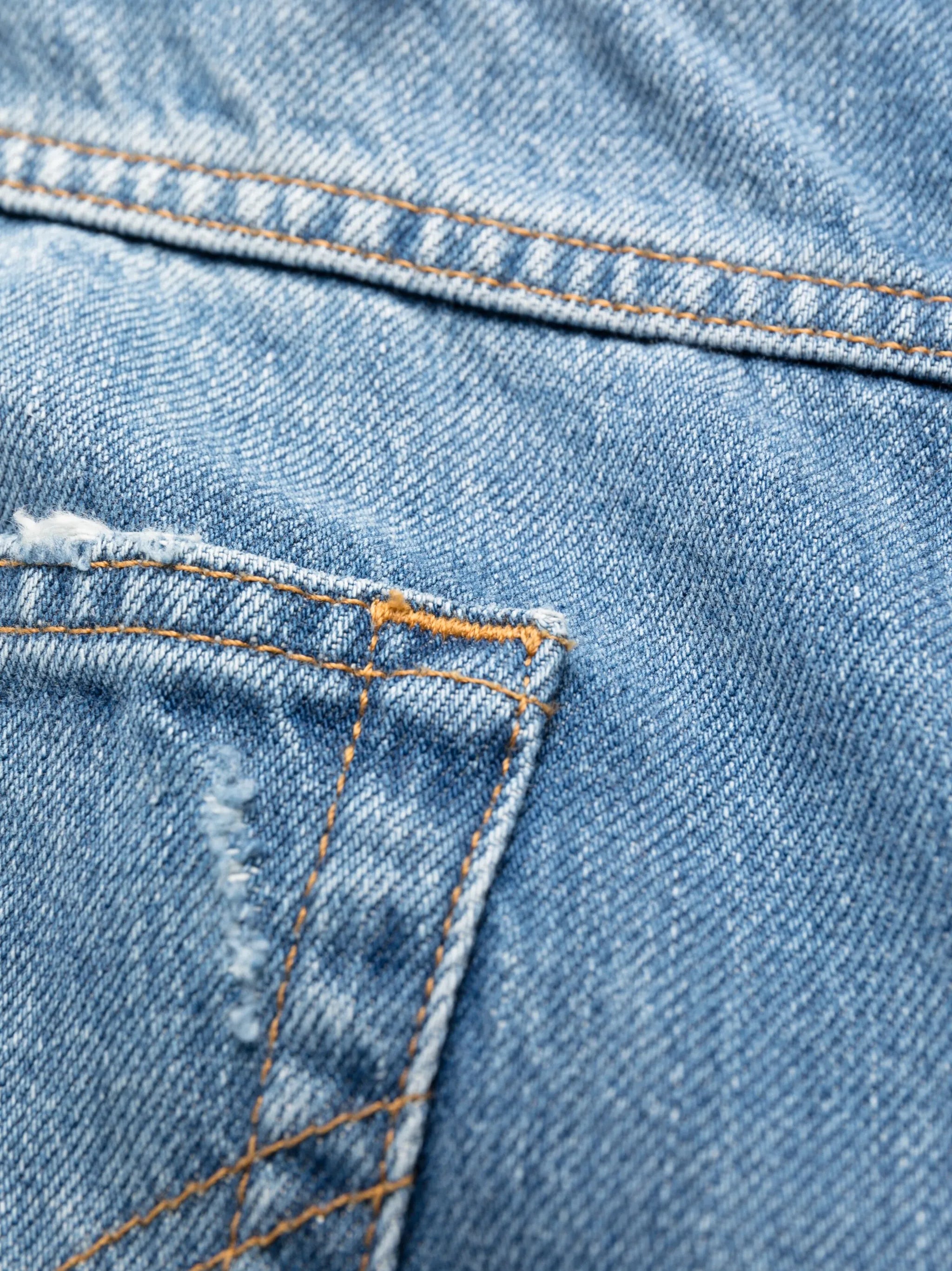 distressed straight-leg jeans