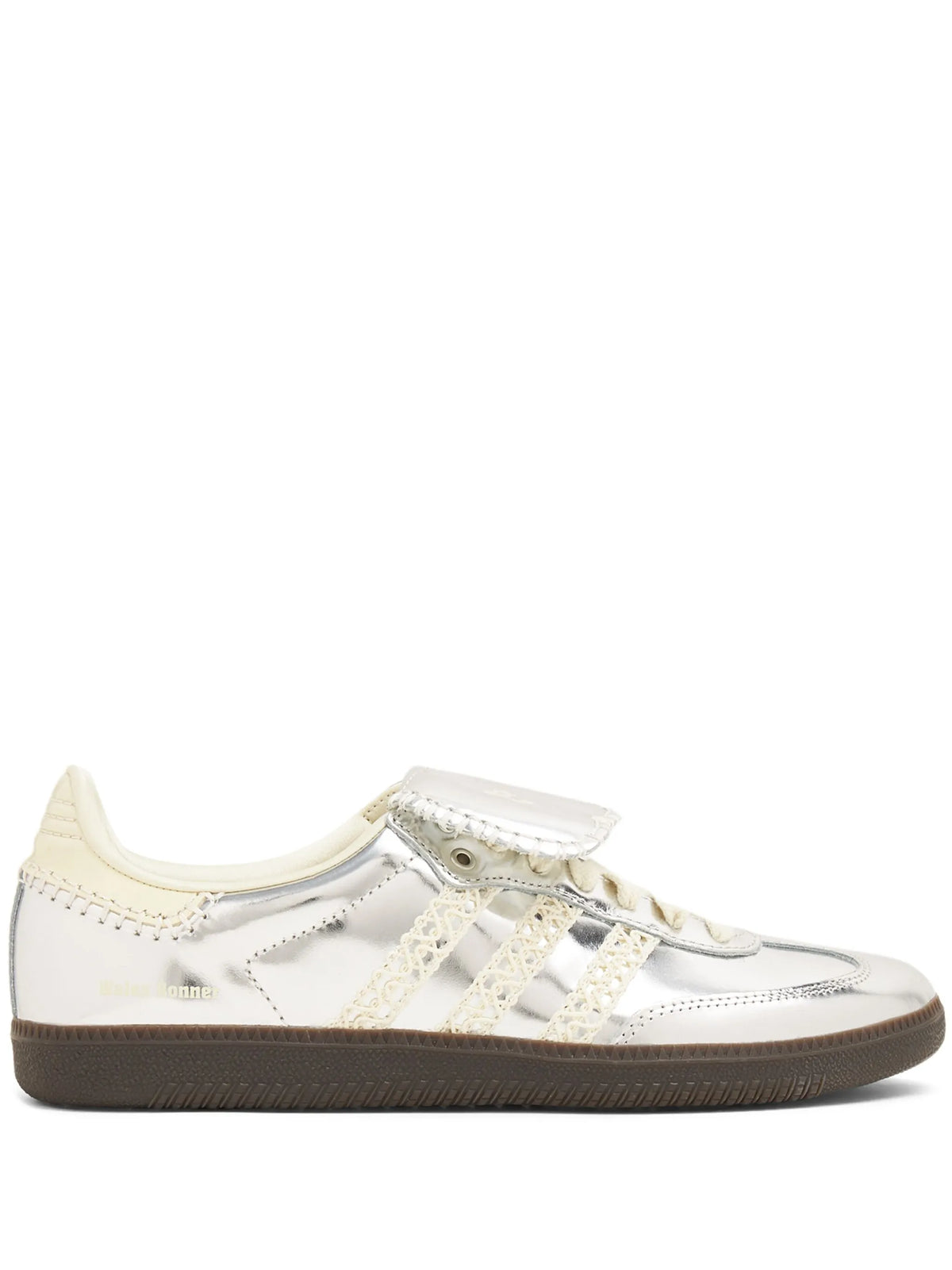 Wales Bonner Silver Samba leather sneakers