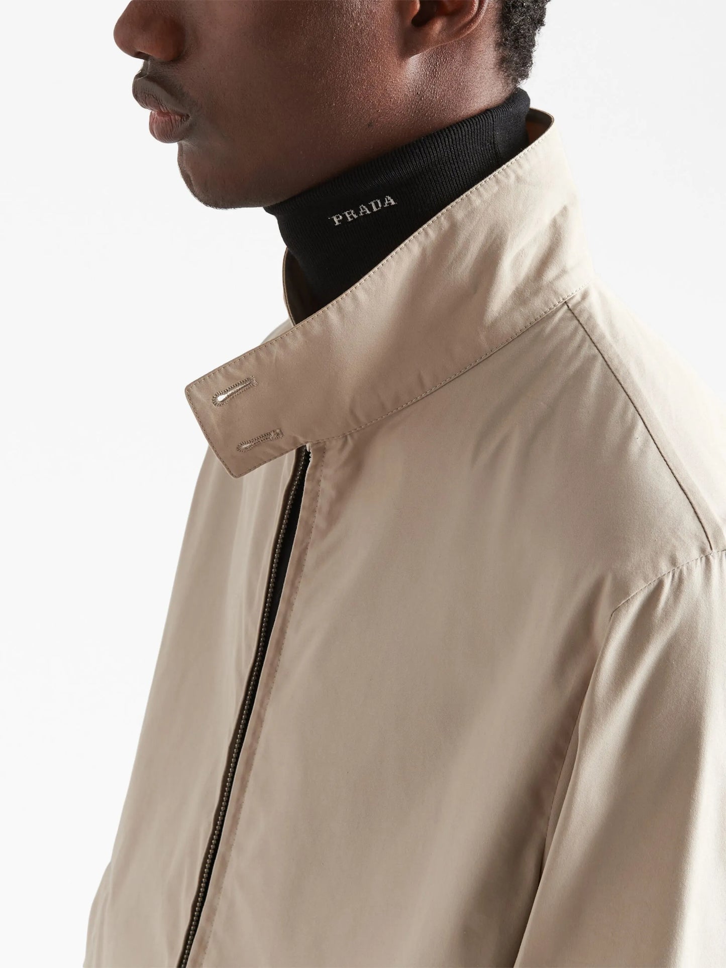 triangle-logo blouson jacket